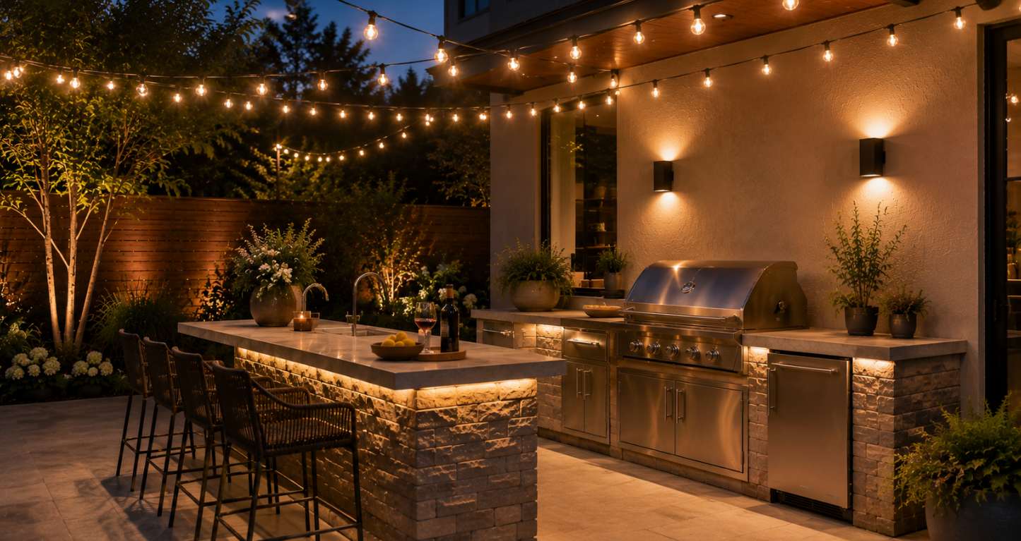 Outdoor Kitchen Lighting Ideas You Should Consider