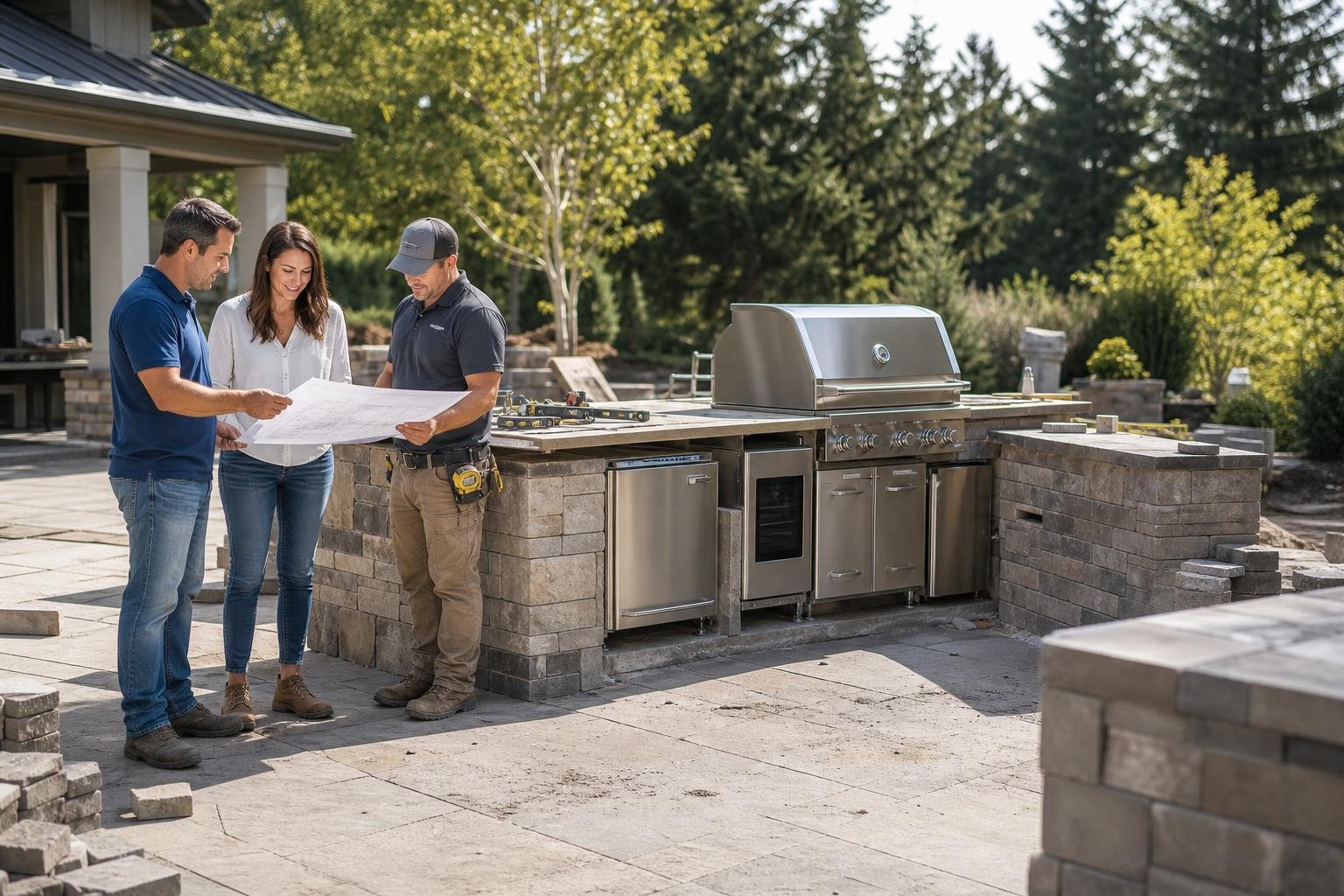 What To Expect During An Outdoor Kitchen Build