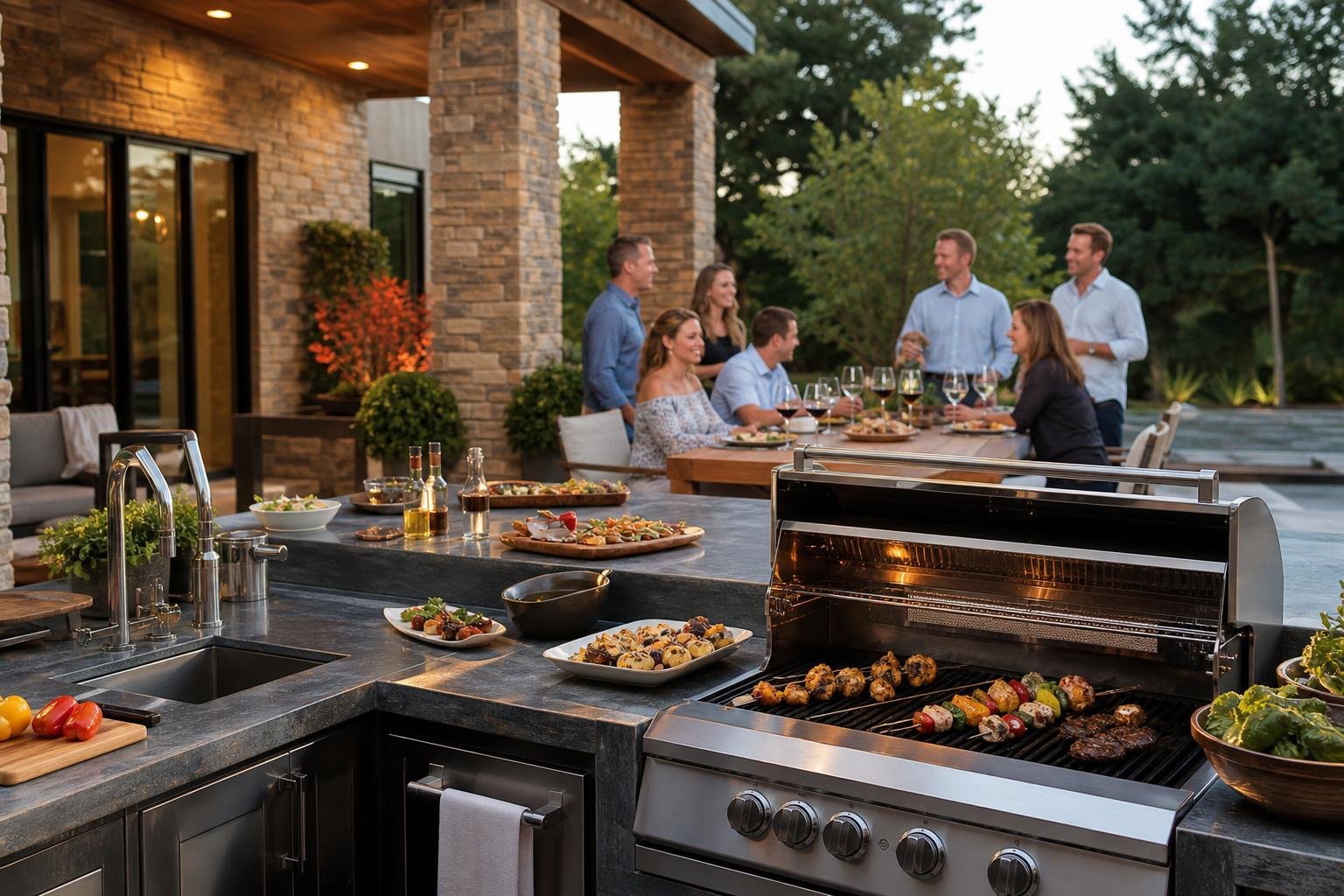 Outdoor Kitchen Entertaining
