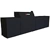 Mont Alpi COVSET805 BBQ island cover complete set black weather resistant compact view