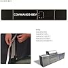 Mont Alpi COVSET805 BBQ island cover set black waterproof fitted on island front view