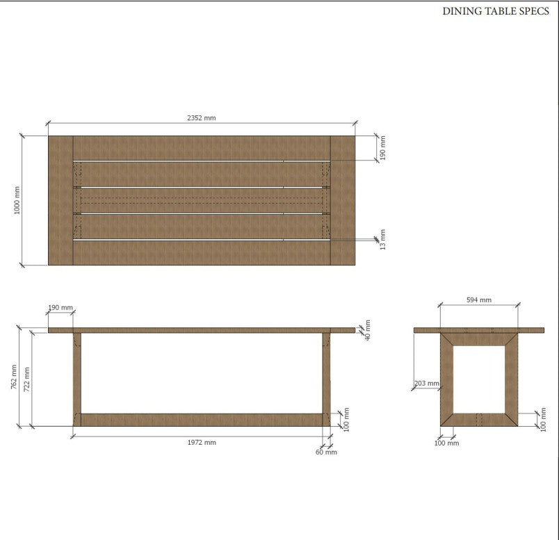 Smyrna Teak Dining Table – Outdoor & Indoor | BetterPatio // BetterPatio.com