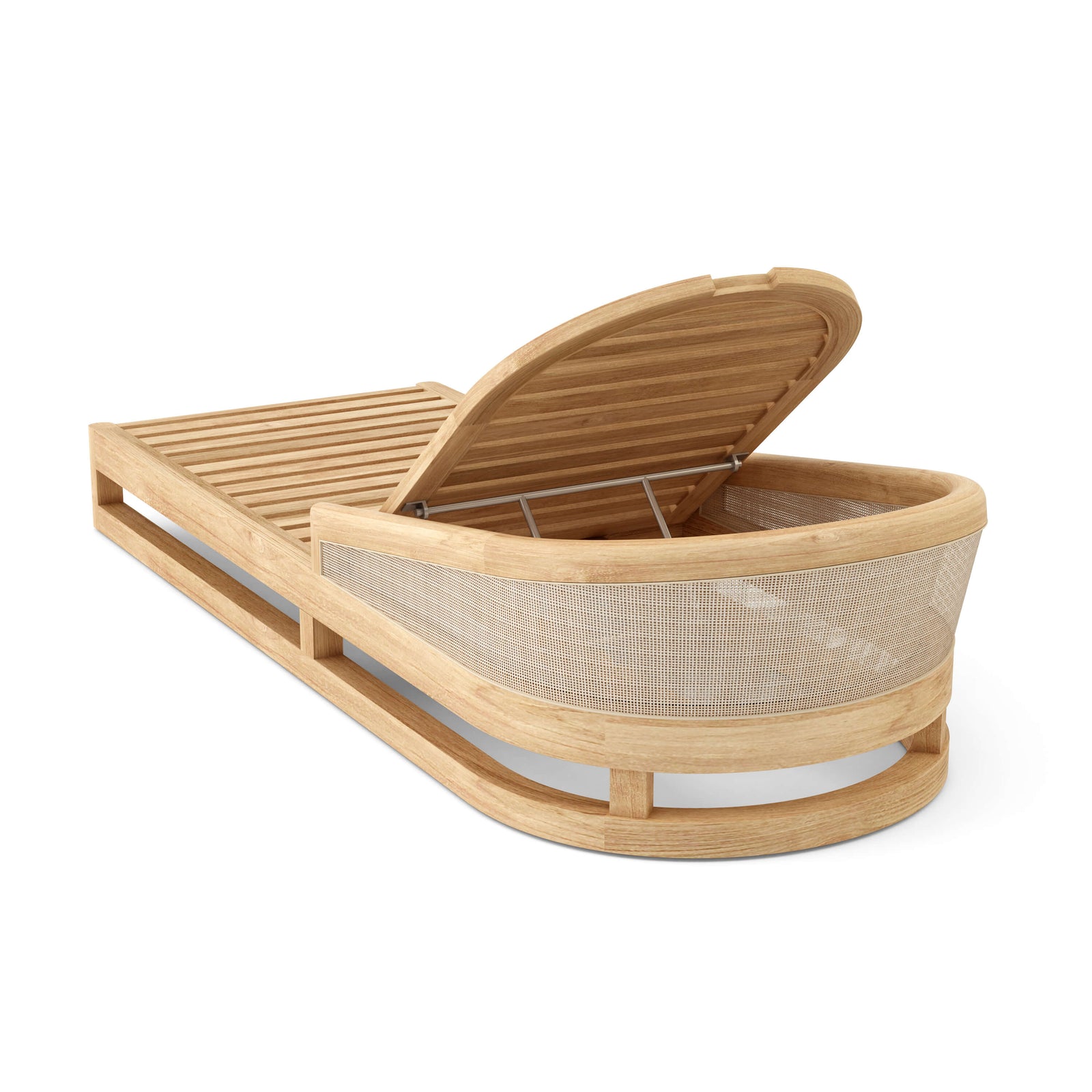 Catania Teak Chaise Lounge with Sunbrella Cushions | BetterPatio // BetterPatio.com