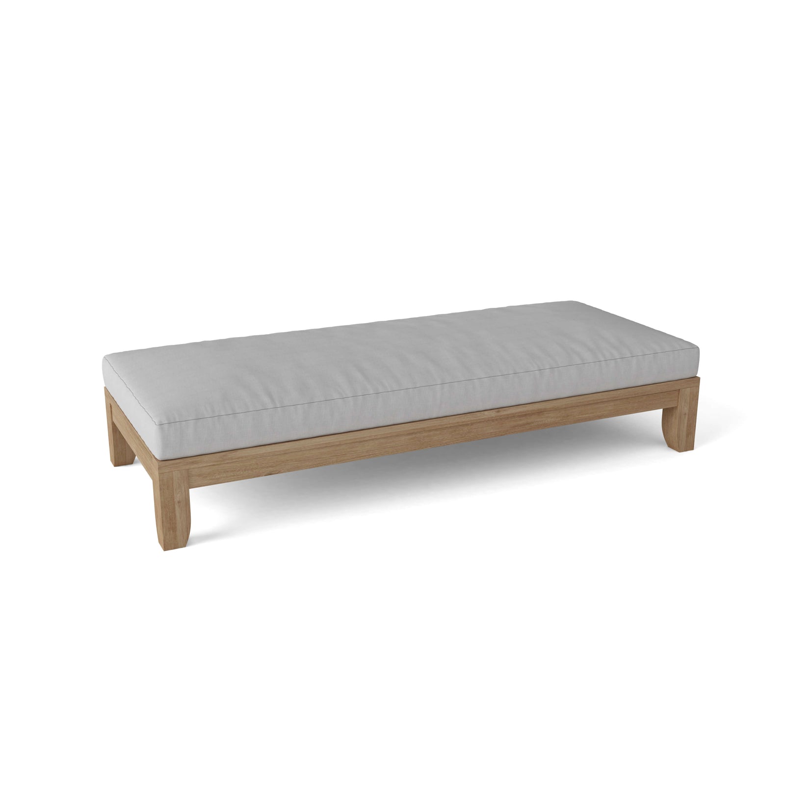 Riviera 72" Luxe Teak Daybed with Sunbrella Cushions