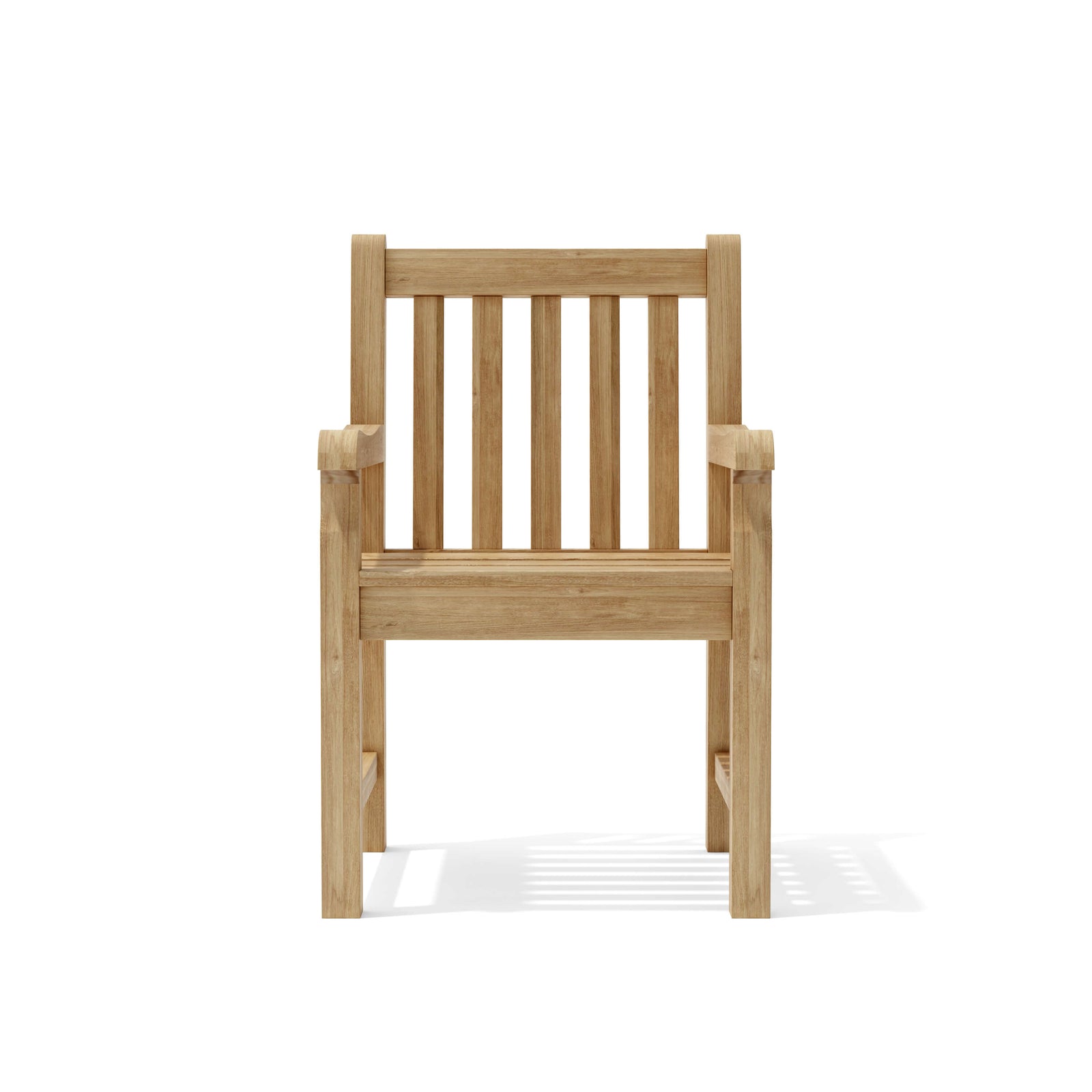 Wooden chair on a white background