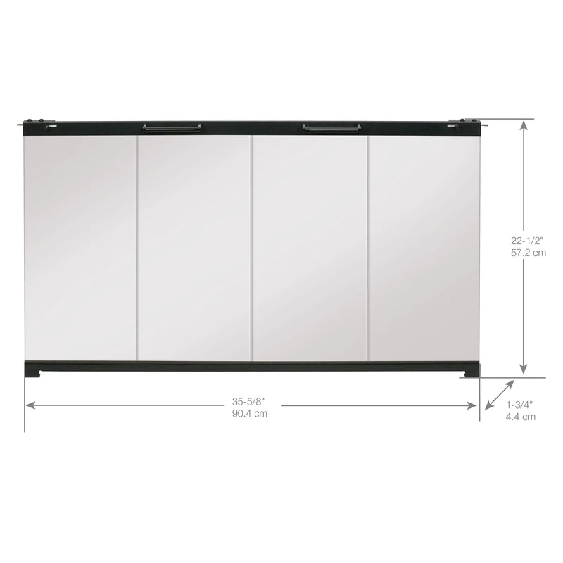 Dimplex BFDOOR39BLKSM installed on firebox