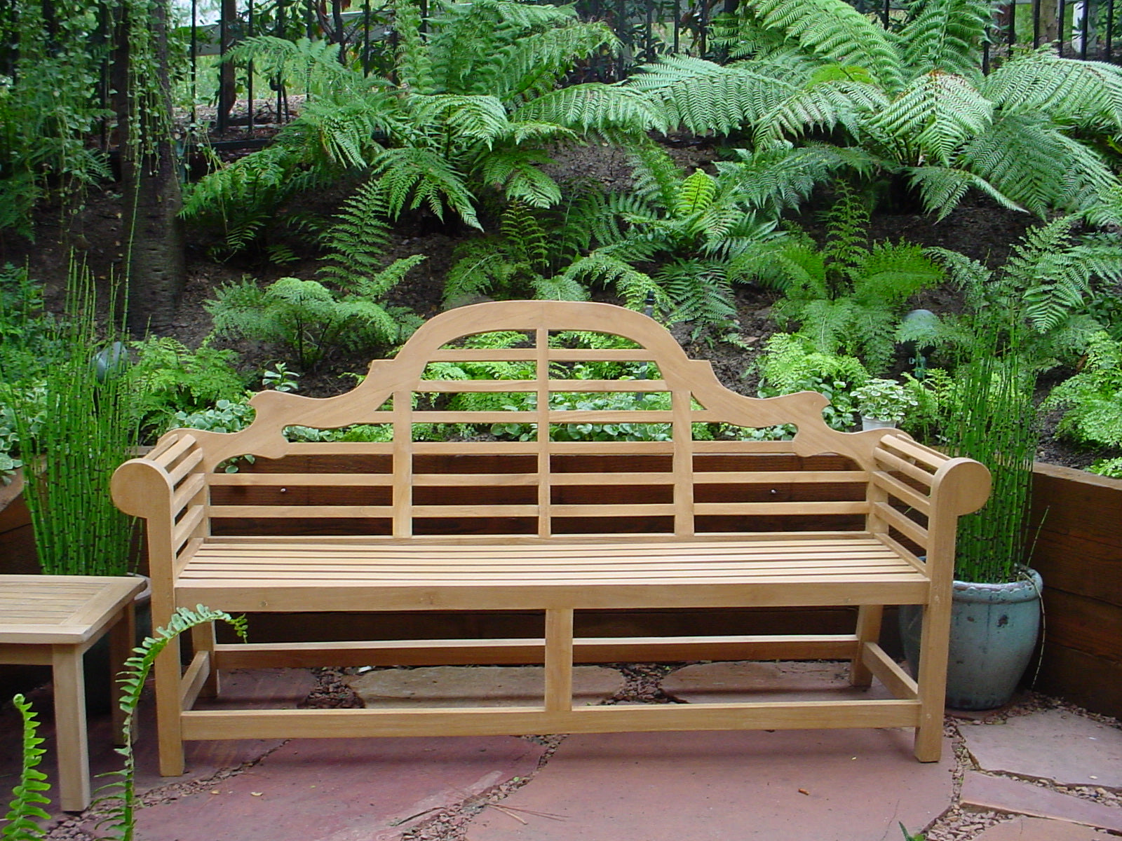Marlborough 3-Seater Teak Wood Bench – Lutyens Design | BetterPatio // BetterPatio.com