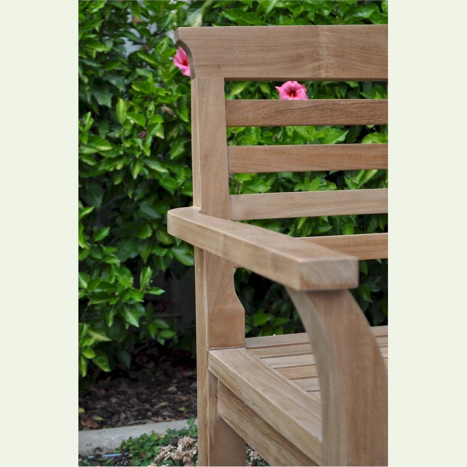 Sakura 2-Seater Teak Outdoor Bench – Japanese Style | BetterPatio // BetterPatio.com