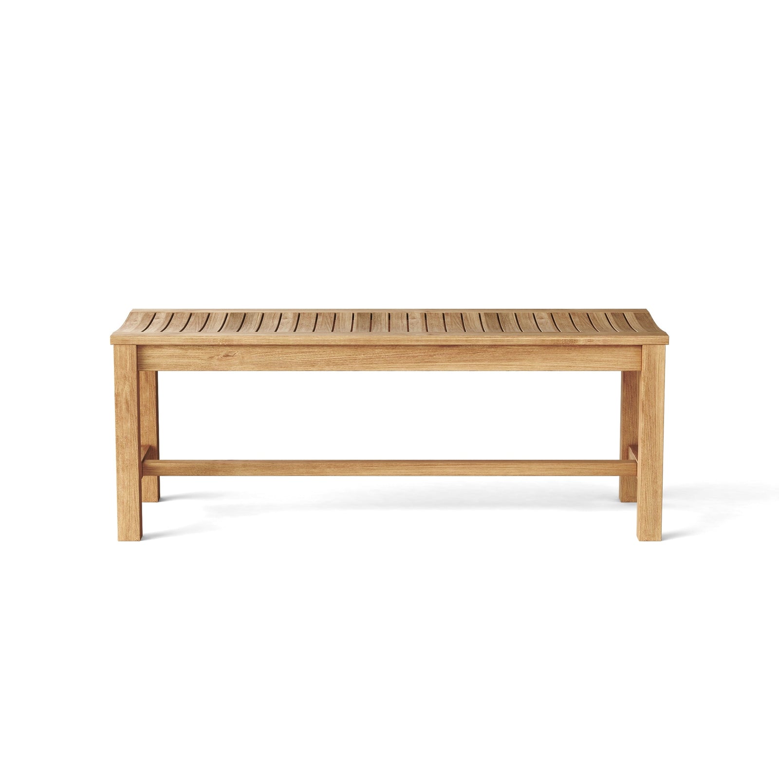 Casablanca Backless Teak Benches – 2, 3 & 4 Seater Outdoor | BetterPatio // BetterPatio.com