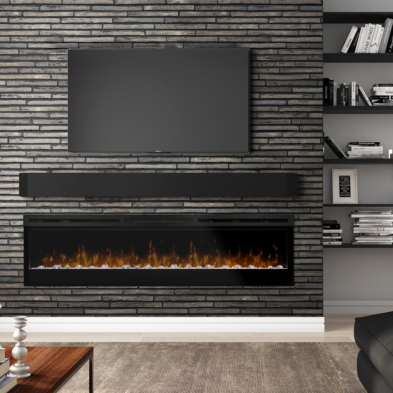 Dimplex BLF7451 built-in electric fireplace lifestyle