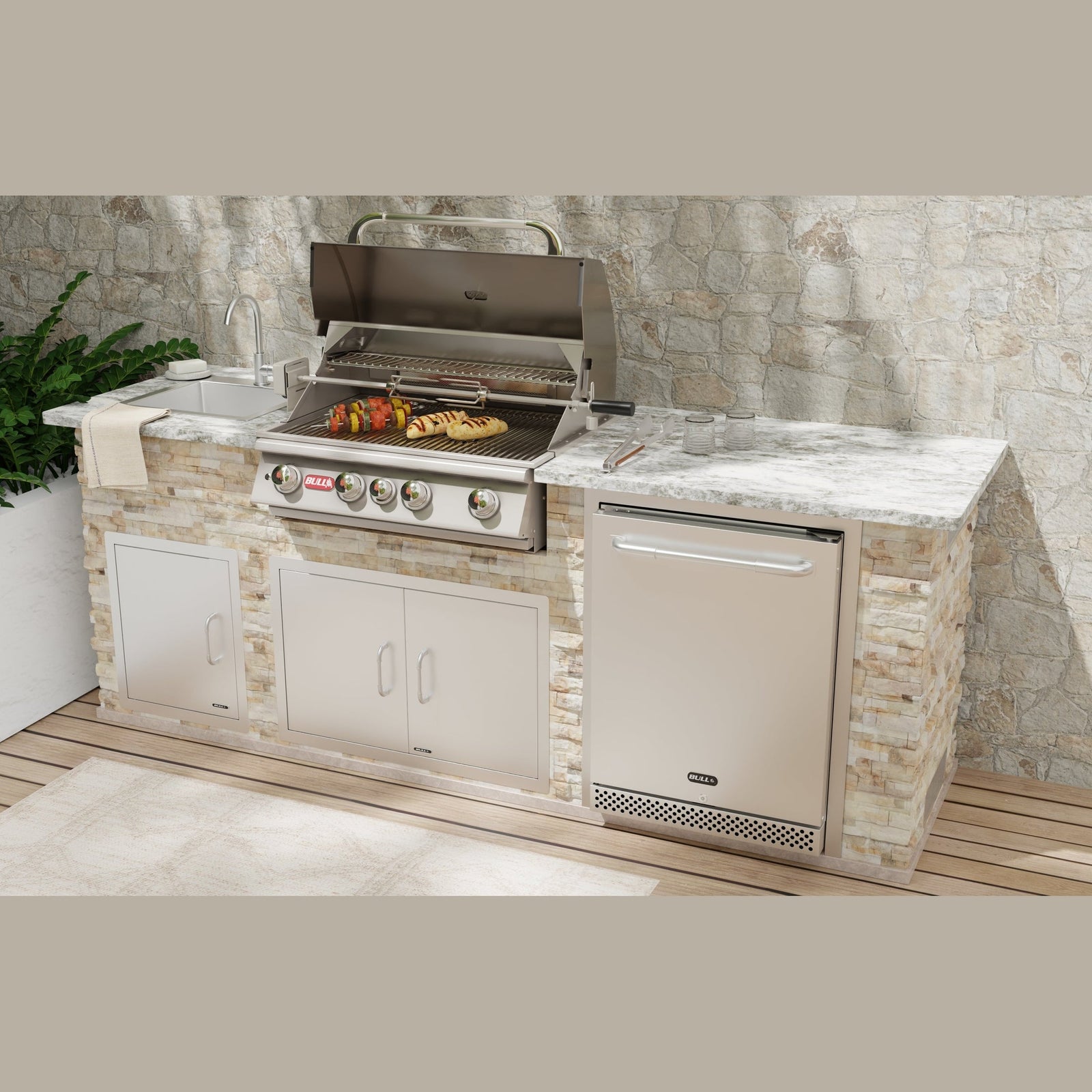 Bull Core Series Premier Q Outdoor Kitchen Island Bull BBQ
