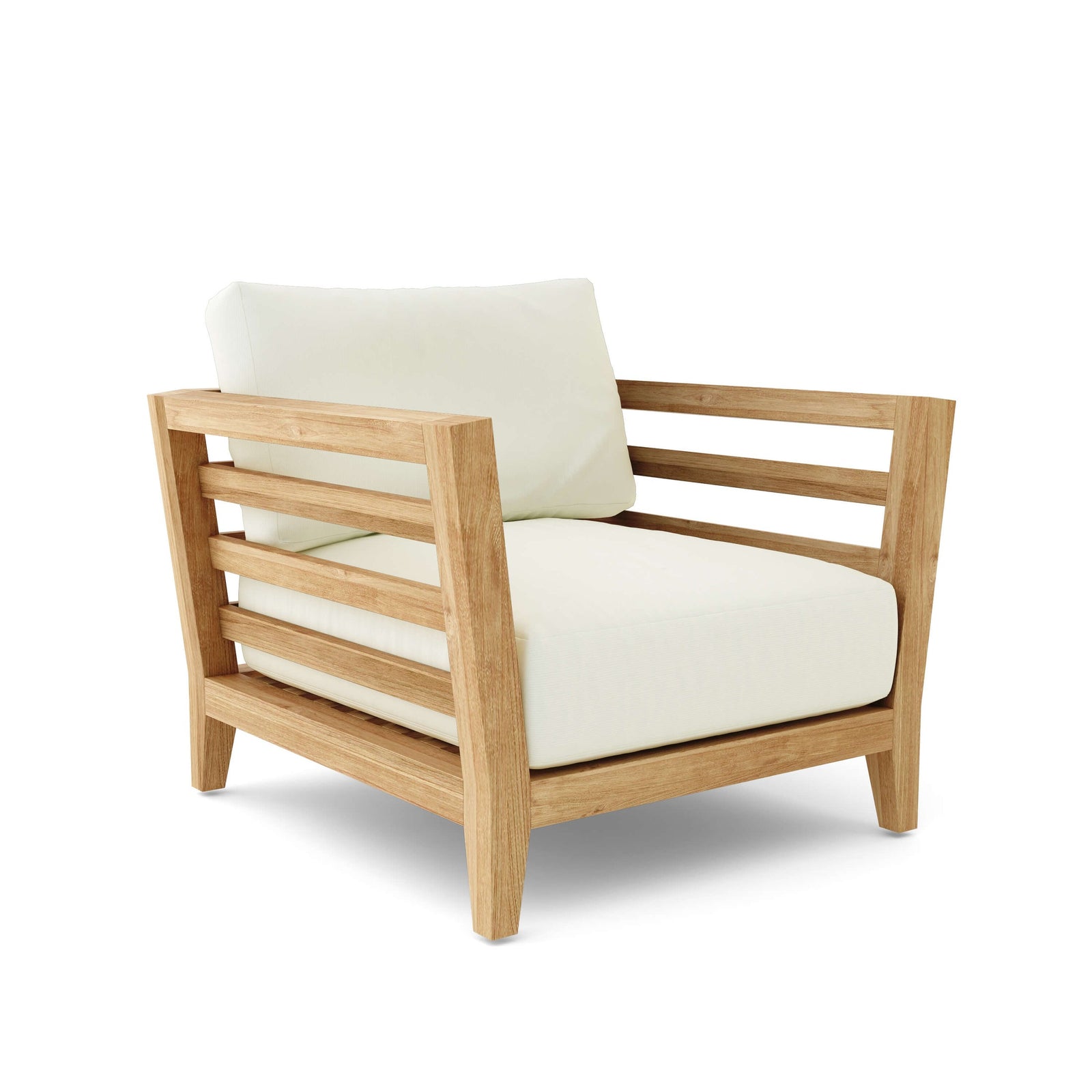 Cordoba 1 - Seater Teak Armchair with Sunbrella Cushion | BetterPatio // BetterPatio.com