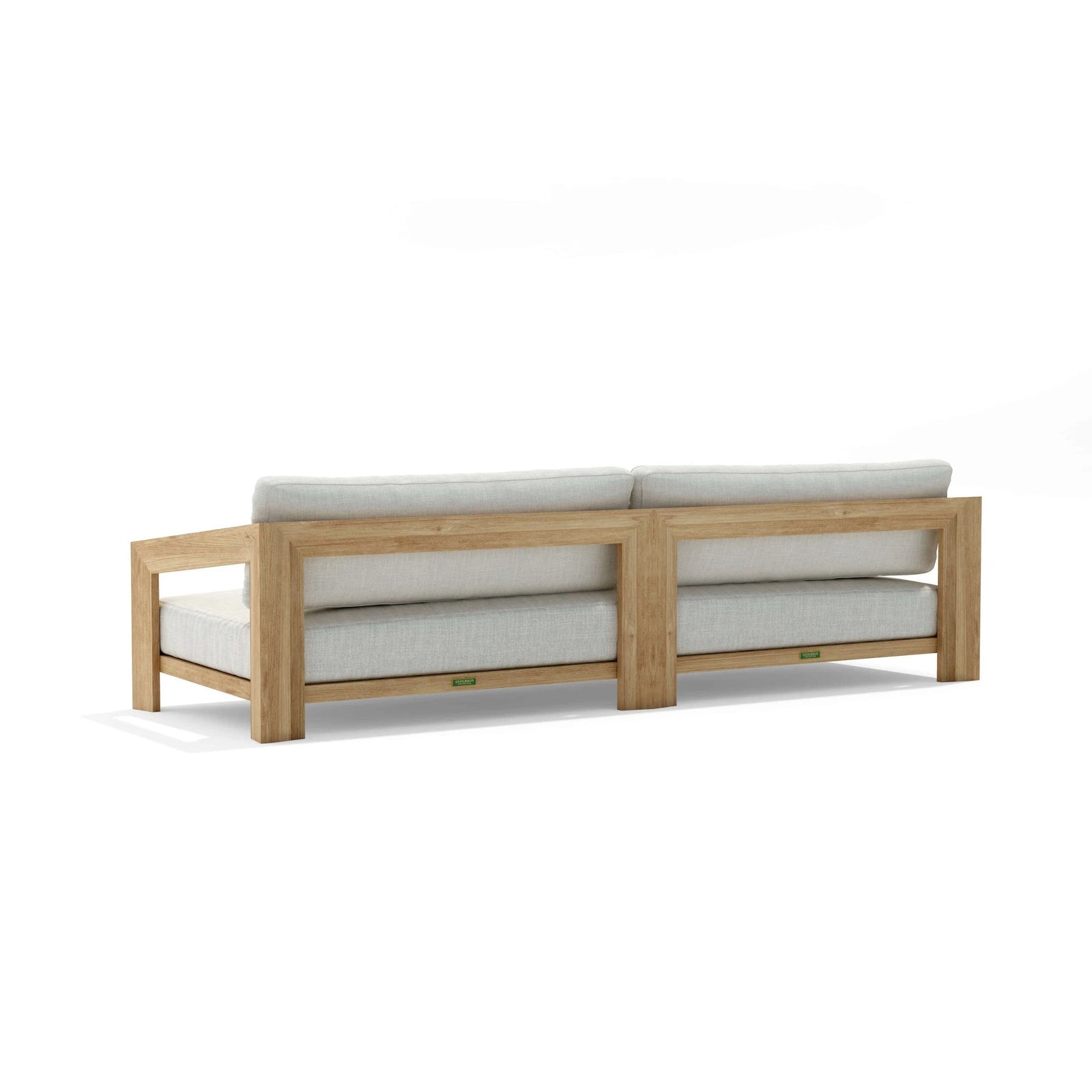 Smyrna 4-Seat Teak Sofa with Sunbrella Cushions | BetterPatio