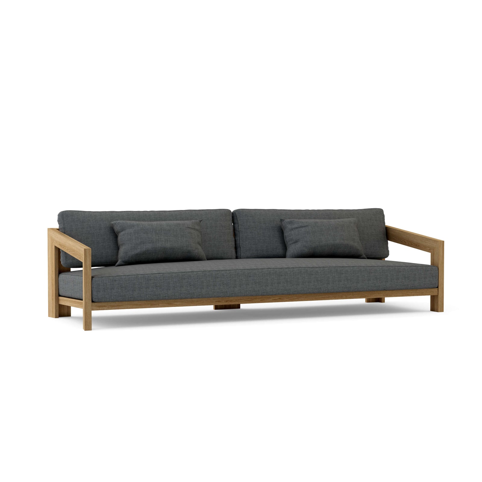 Smyrna 4-Seat Teak Sofa with Sunbrella Cushions | BetterPatio