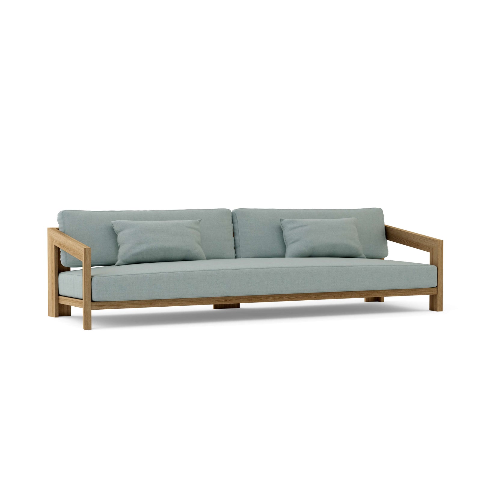 Smyrna 4-Seat Teak Sofa with Sunbrella Cushions | BetterPatio