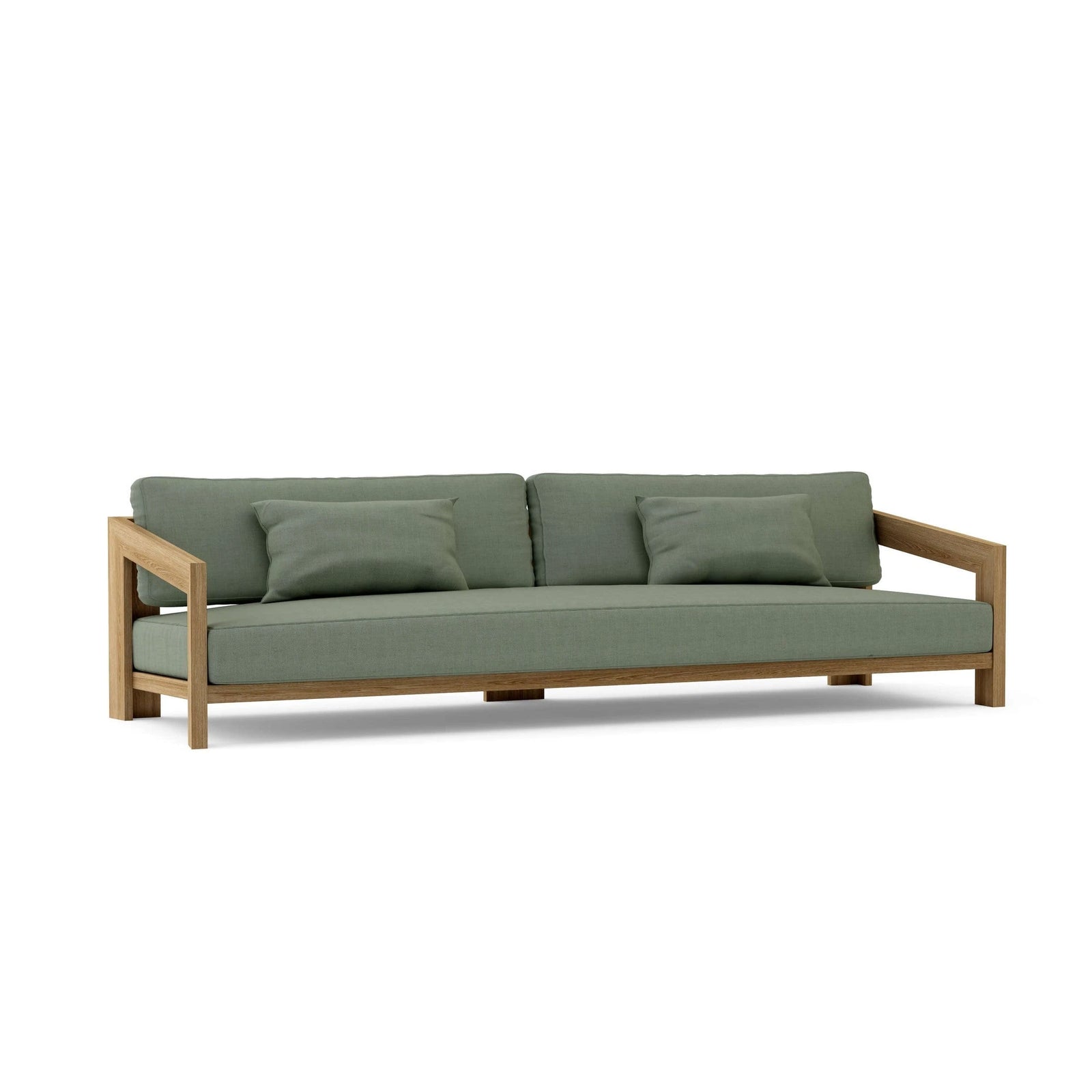 Smyrna 4-Seat Teak Sofa with Sunbrella Cushions | BetterPatio