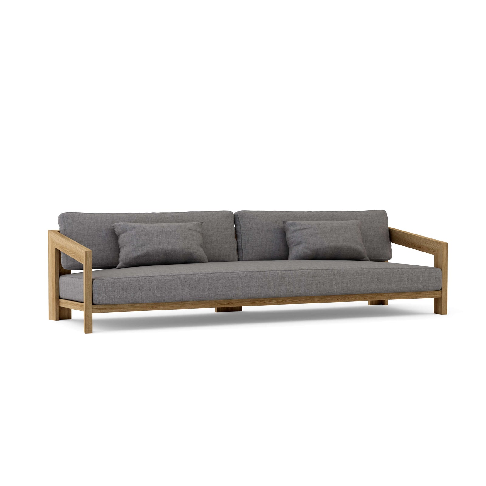 Smyrna 4-Seat Teak Sofa with Sunbrella Cushions | BetterPatio