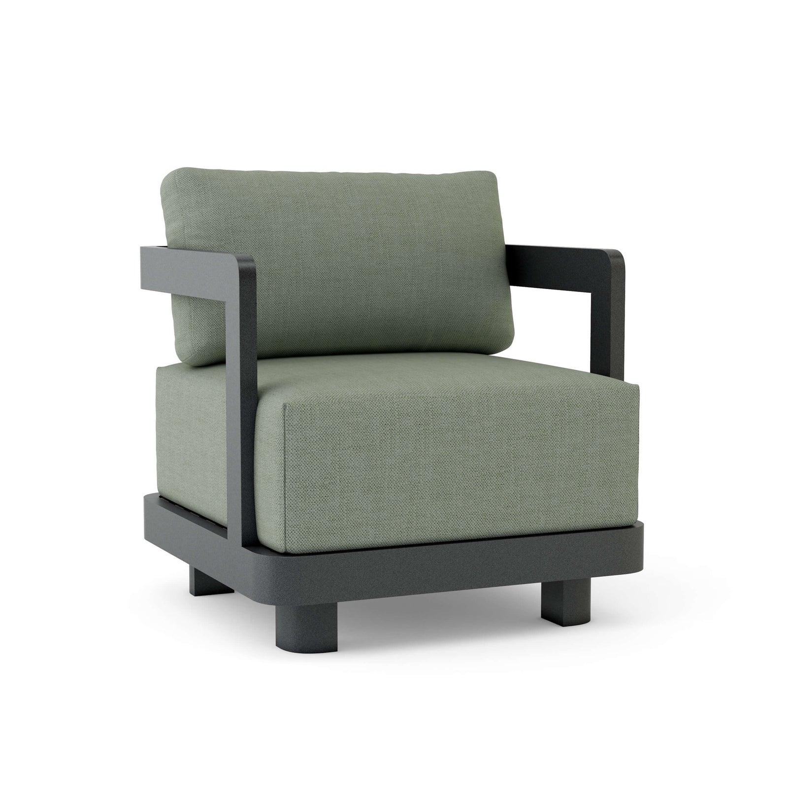 Granada Deep Seating Aluminum Armchair with Sunbrella Cushions | BetterPatio