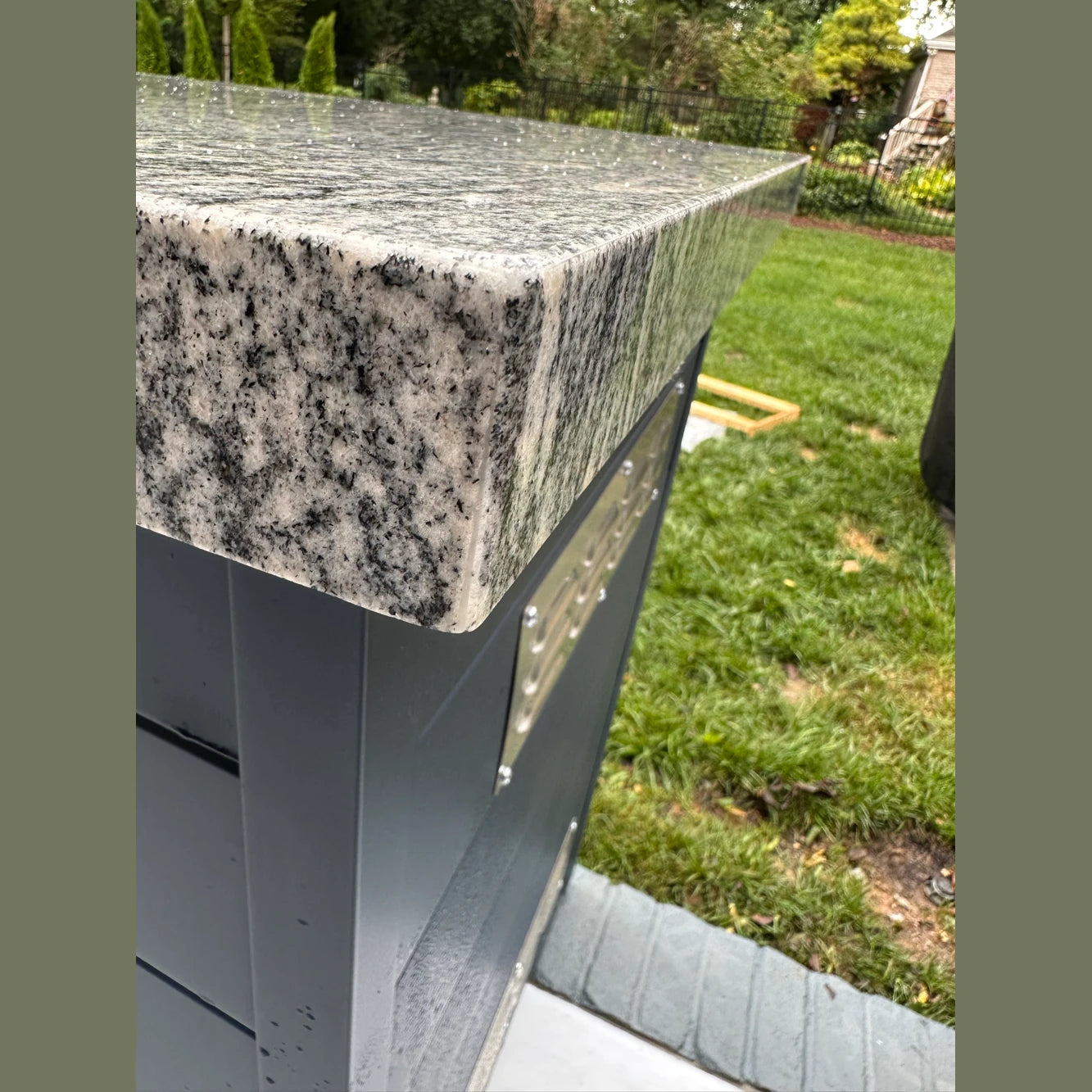 BetterPatio Designer Series 8 Ft Outdoor Kitchen - Designer countertop option 1 close-up