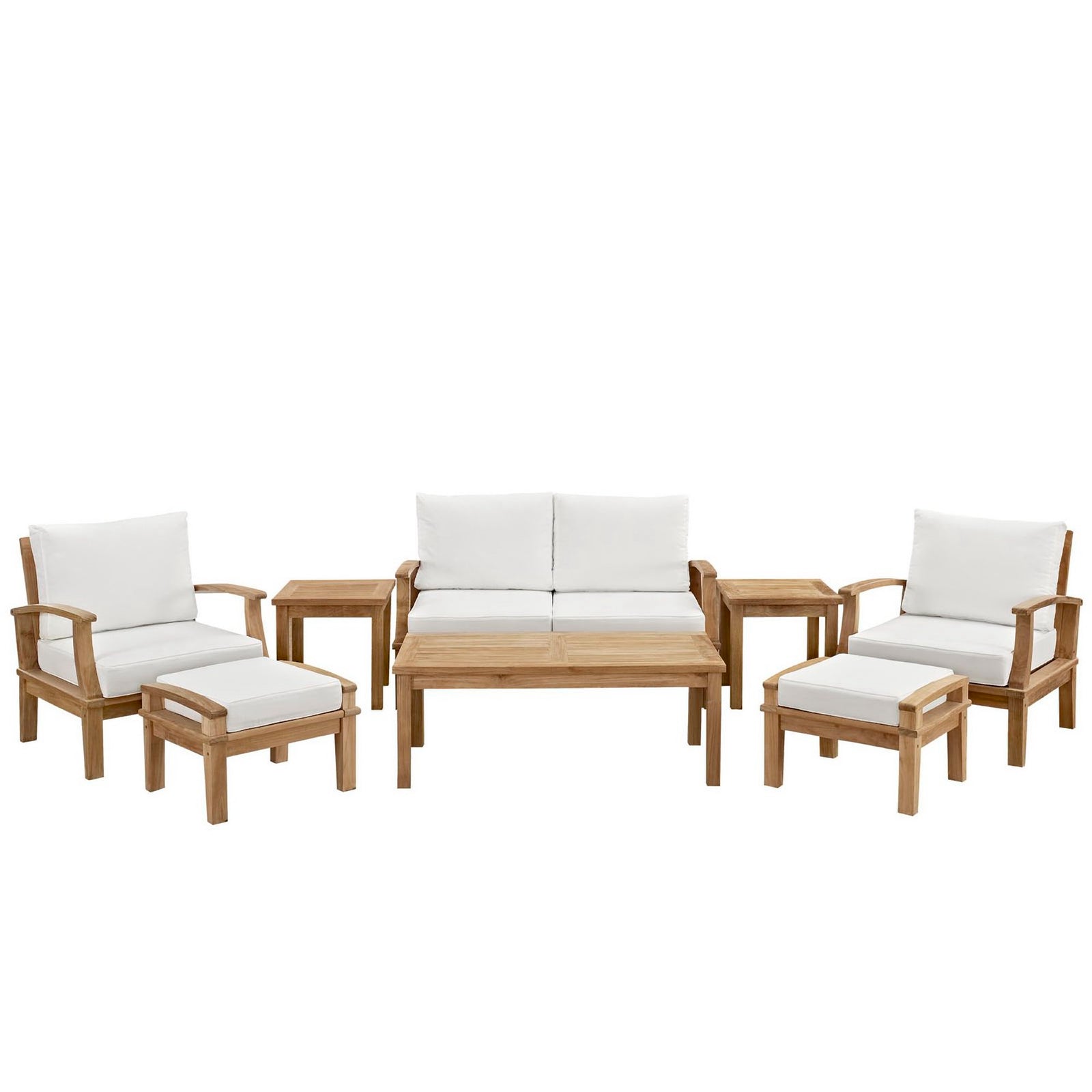 Marina 8 Piece Outdoor Patio Teak Set by Modway
