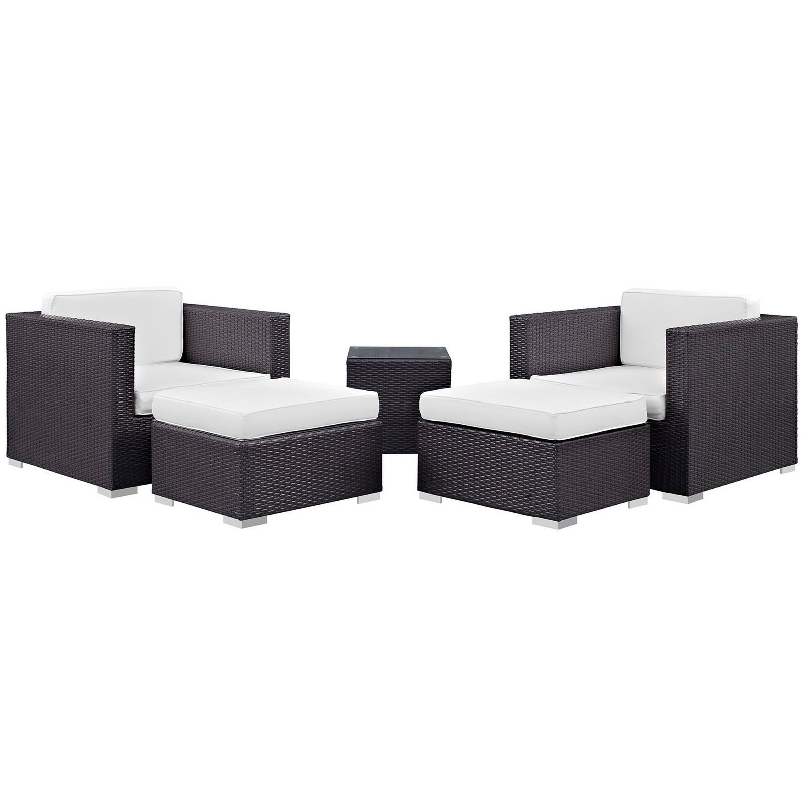 Convene 5 Piece Outdoor Patio Sectional Set by Modway