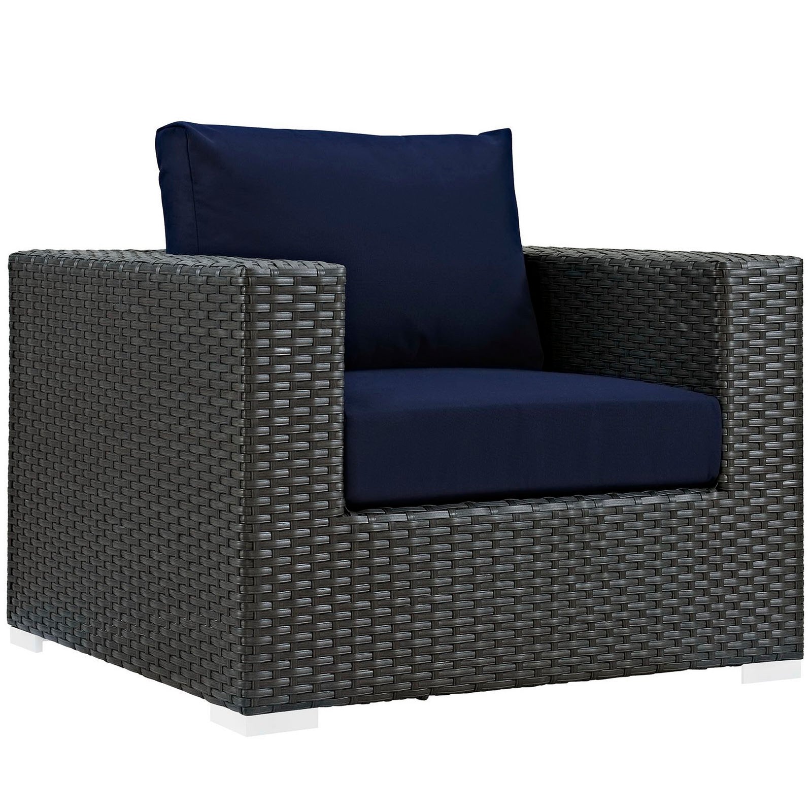 Sojourn 3 Piece Outdoor Patio Sunbrella® Sectional Set by Modway