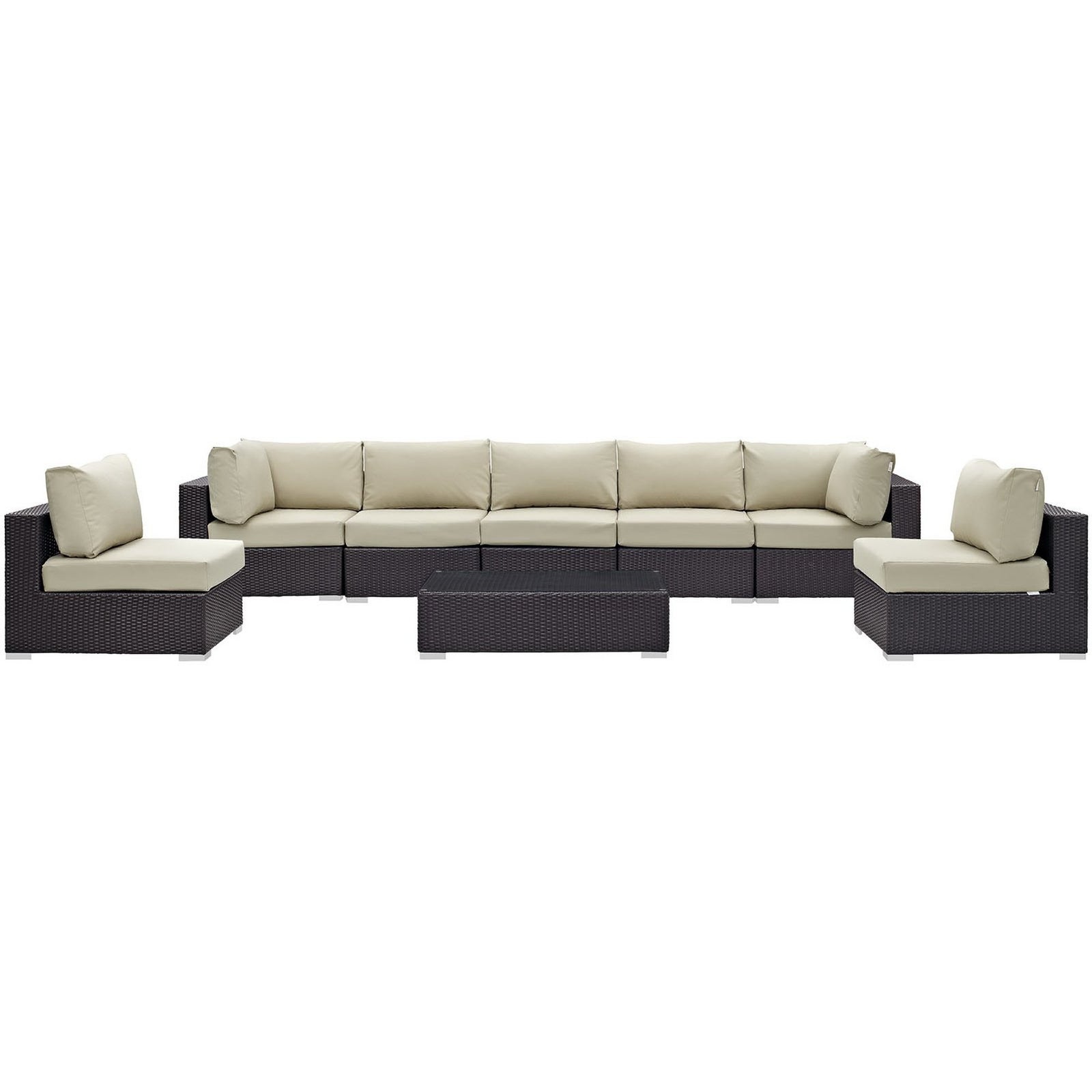 Convene 8 Piece Outdoor Patio Sectional Set by Modway