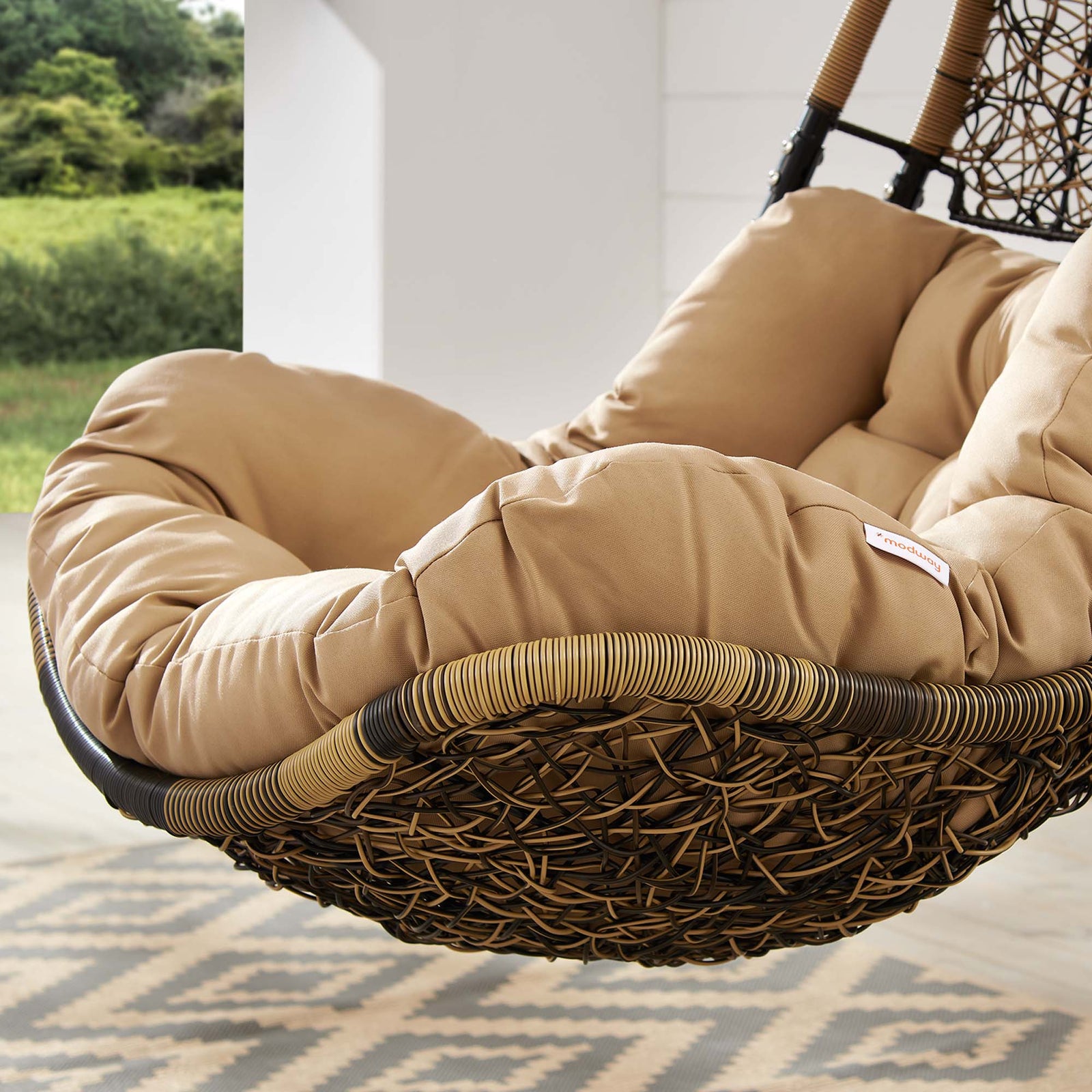 Abate Wicker Rattan Outdoor Patio Swing Chair by Modway