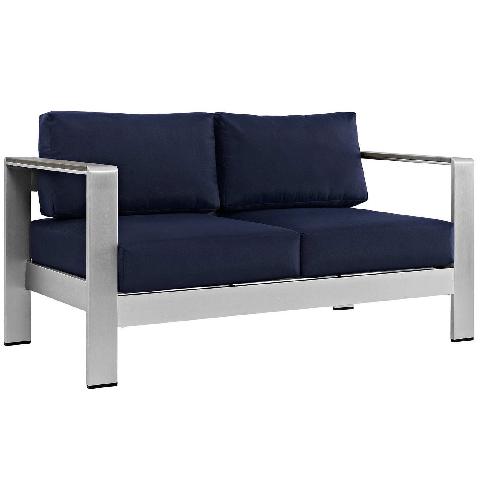 Shore 6 Piece Outdoor Patio Aluminum Sectional Sofa Set by Modway