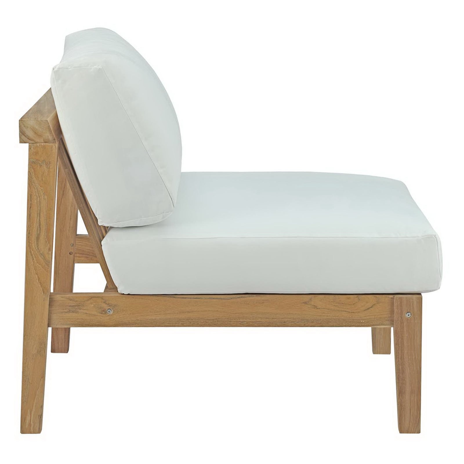 Bayport Outdoor Patio Teak Armless by Modway