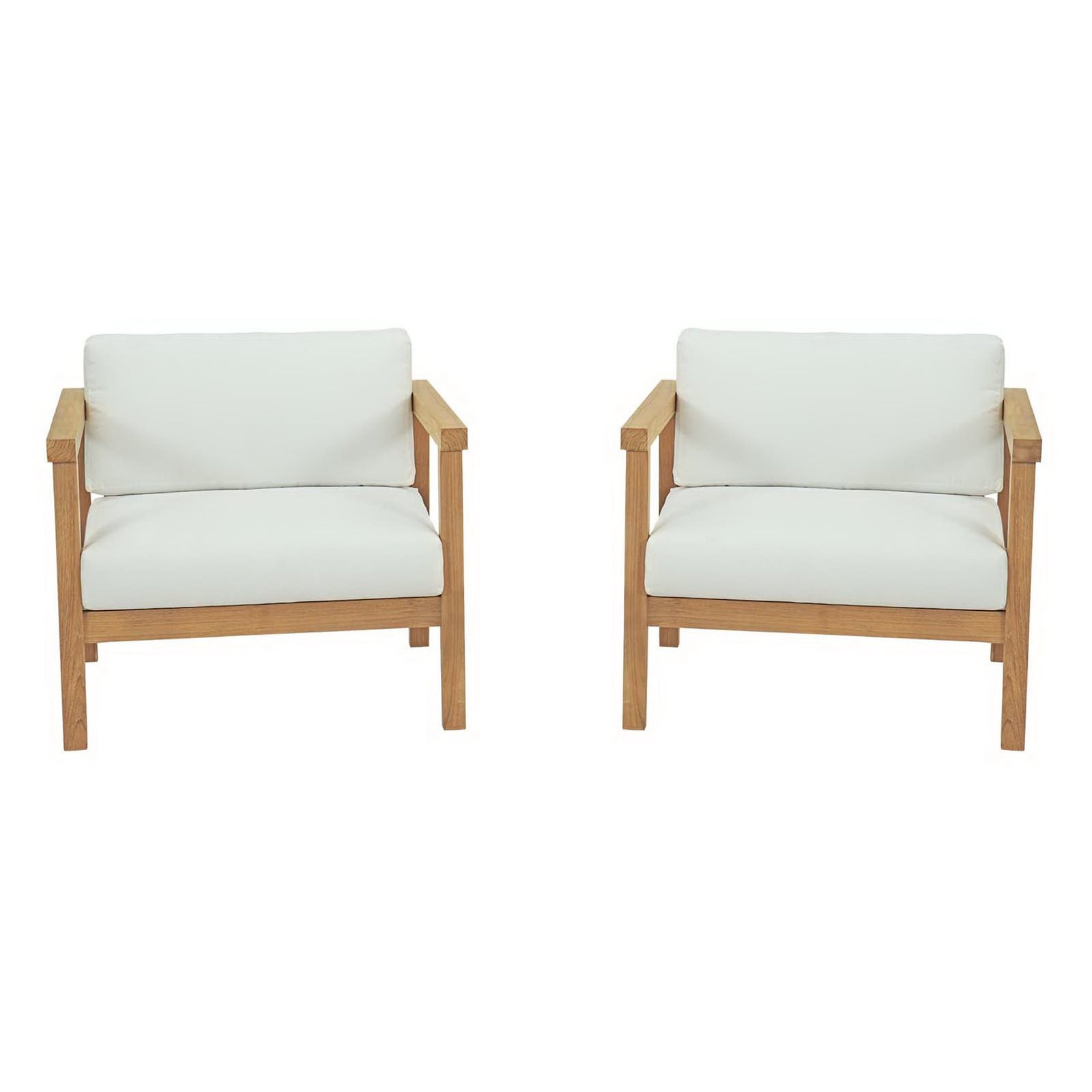 Bayport 2 Piece Outdoor Patio Teak Set by Modway