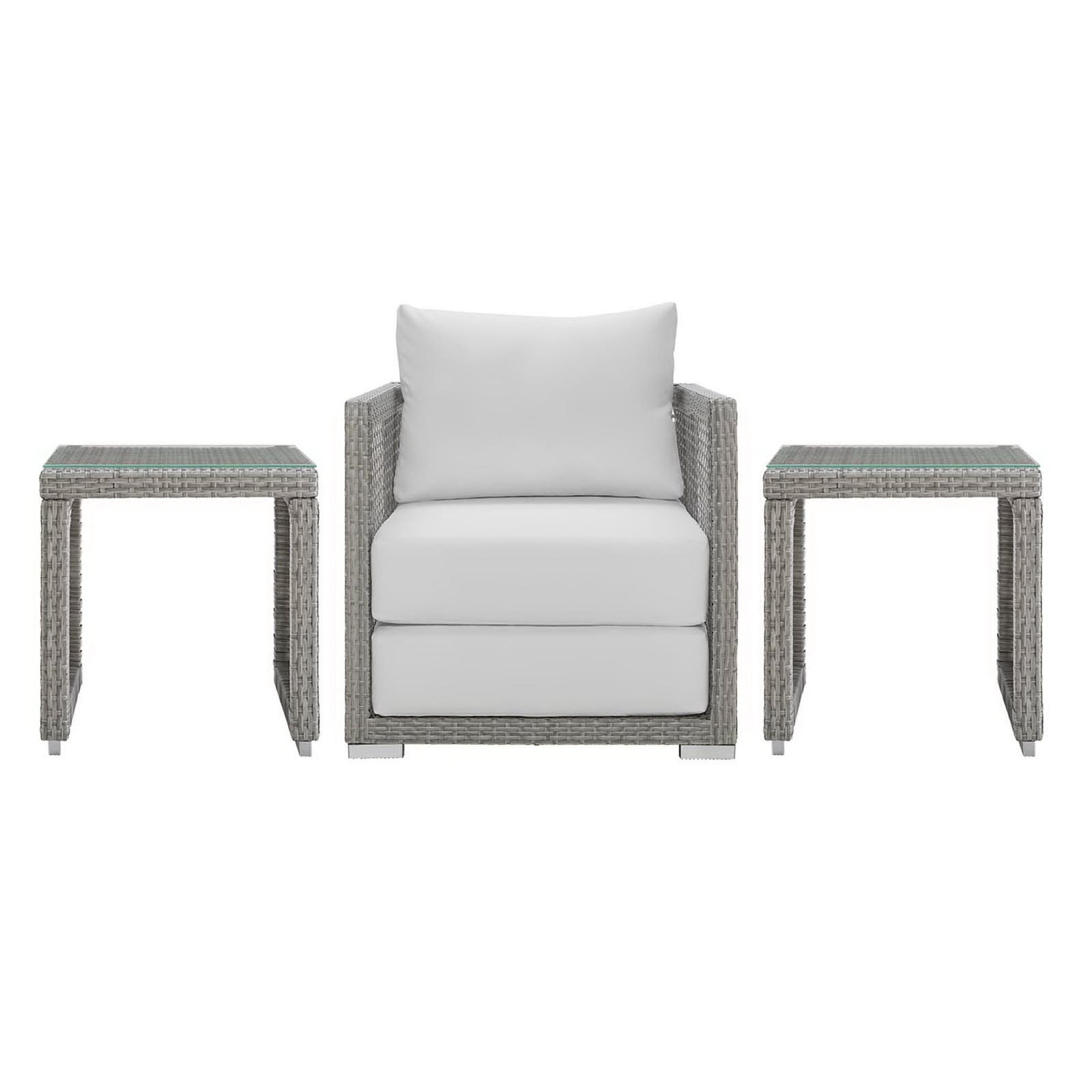 Aura 3 Piece Outdoor Patio Wicker Rattan Set by Modway