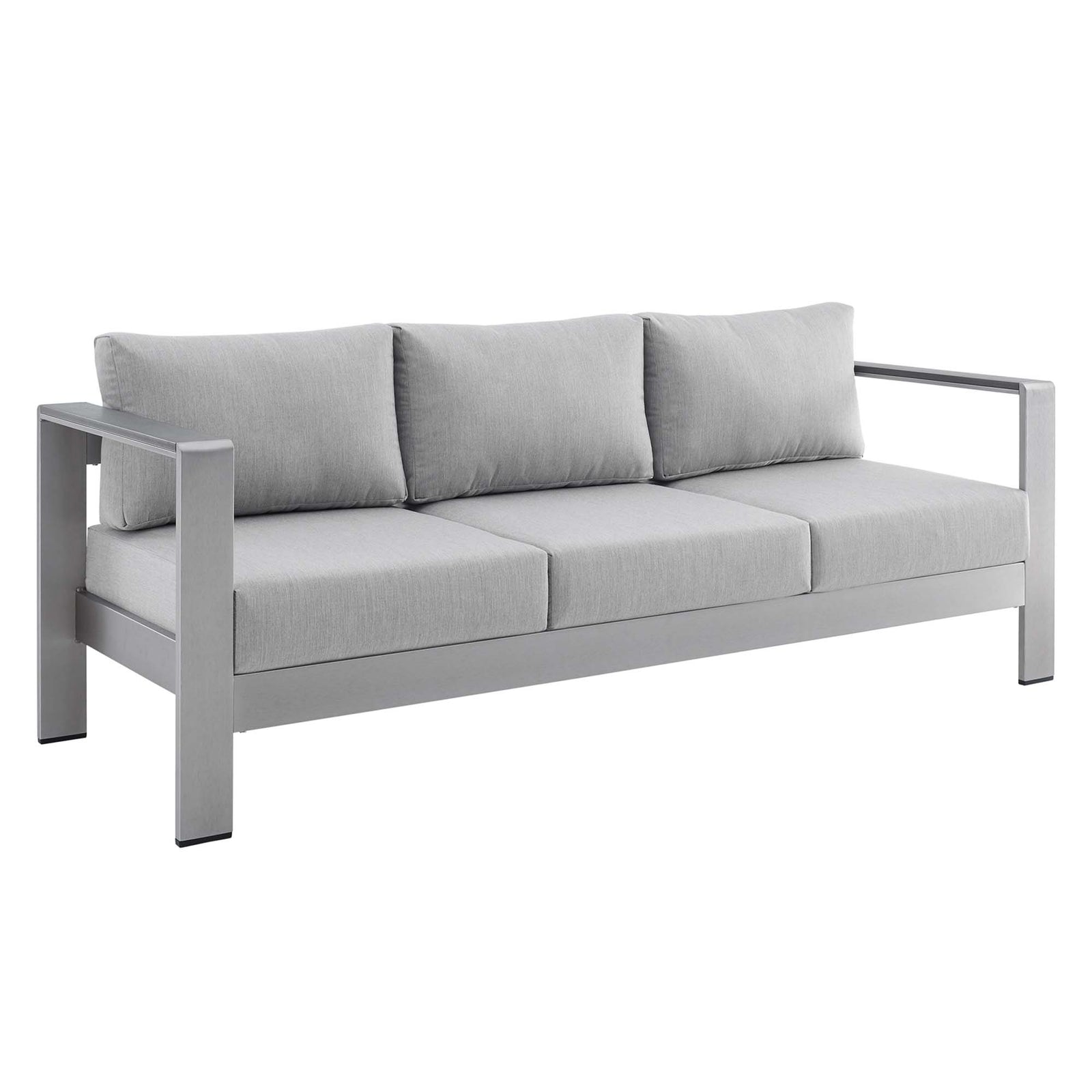 Shore Sunbrella® Fabric Aluminum Outdoor Patio Sofa by Modway
