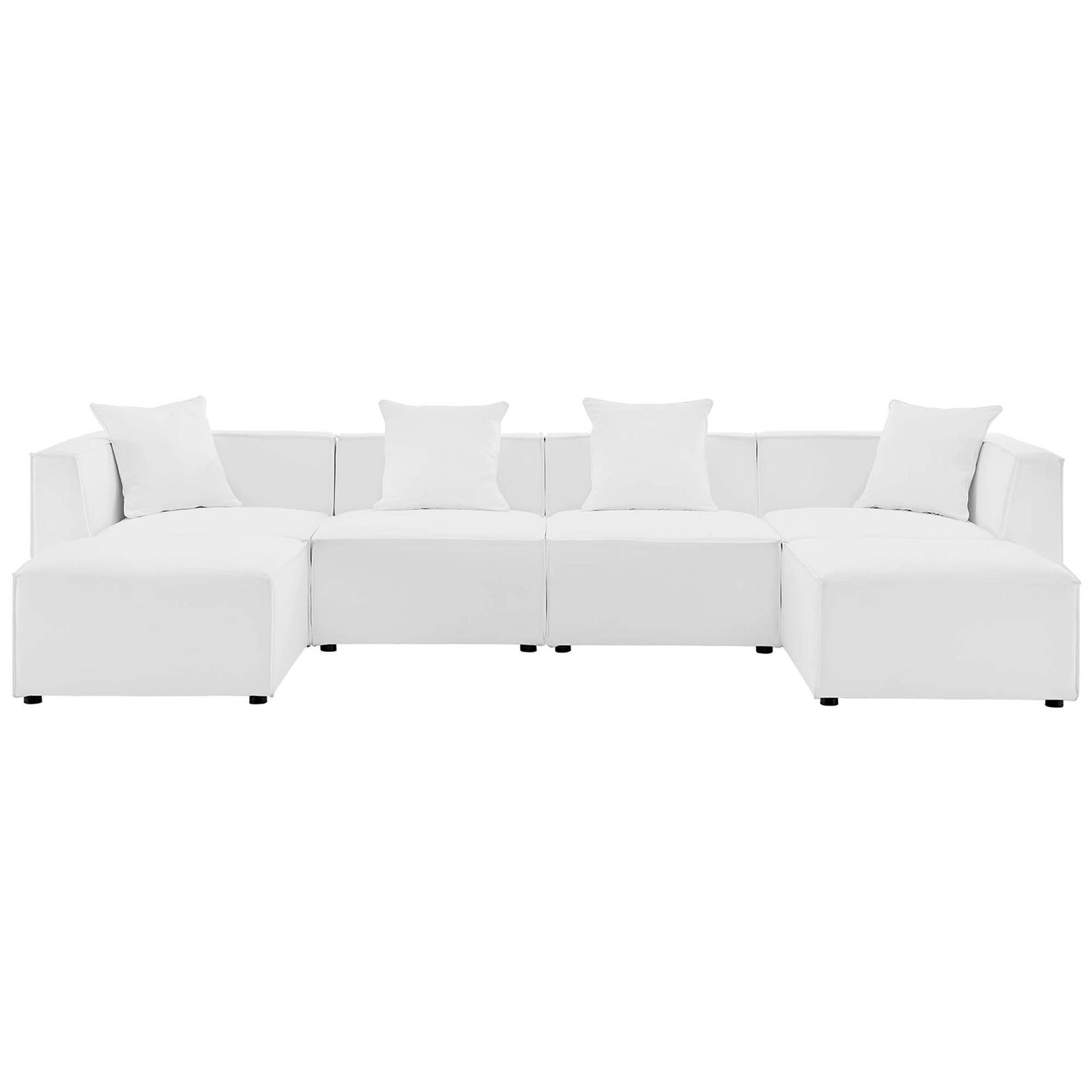 Saybrook 6-Piece Outdoor Patio Upholstered Sectional Sofa by Modway