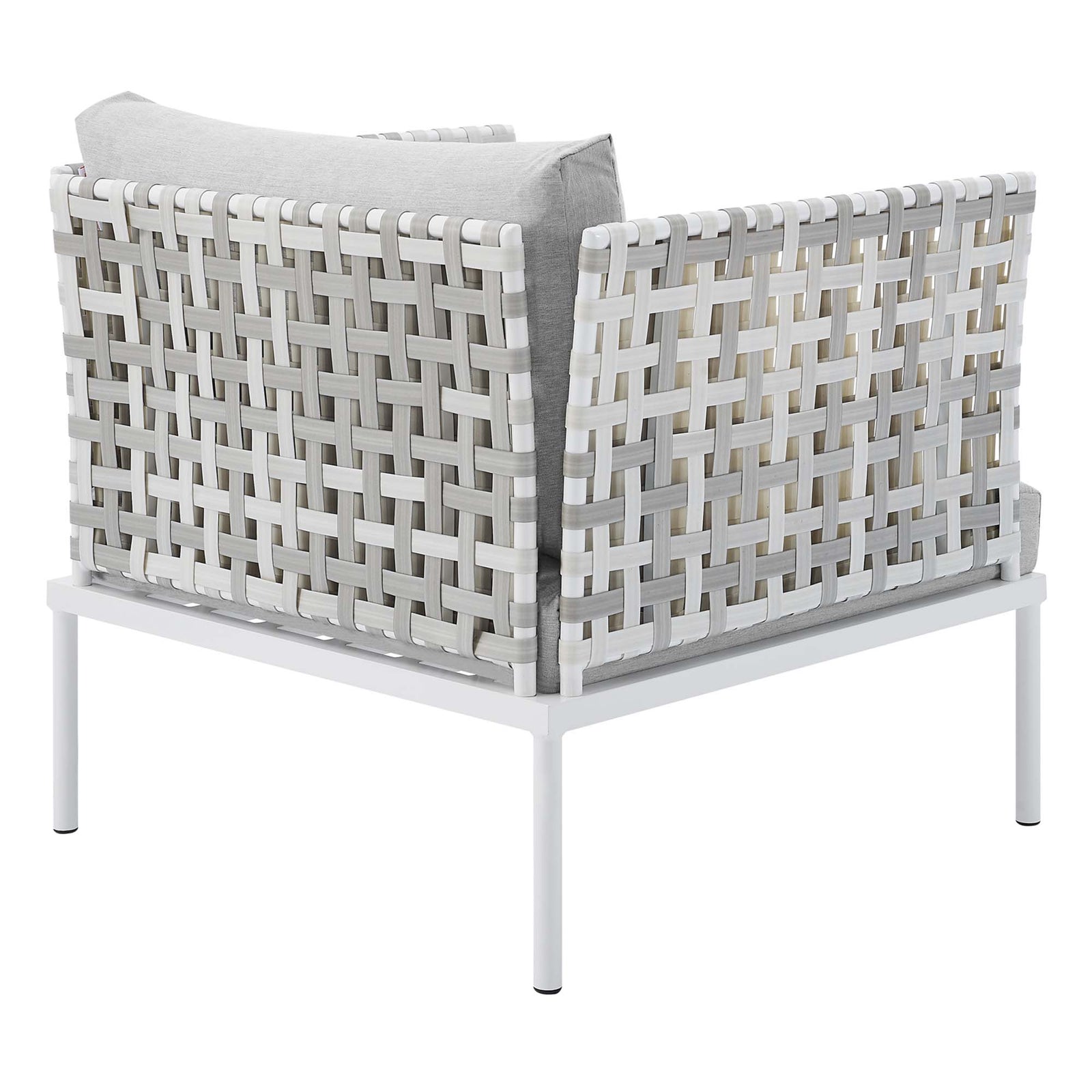 Harmony Sunbrella® Basket Weave Outdoor Patio Aluminum Armchair by Modway