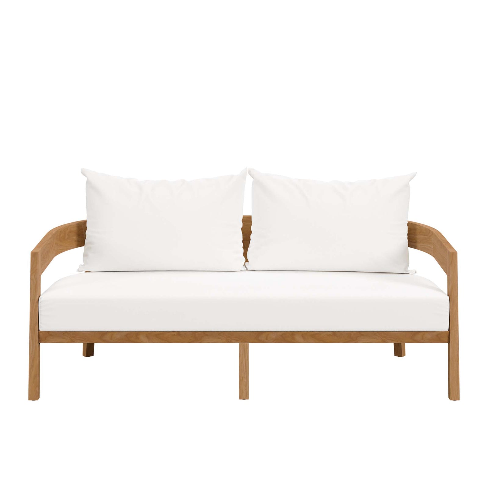 Brisbane Teak Wood Outdoor Patio Loveseat by Modway