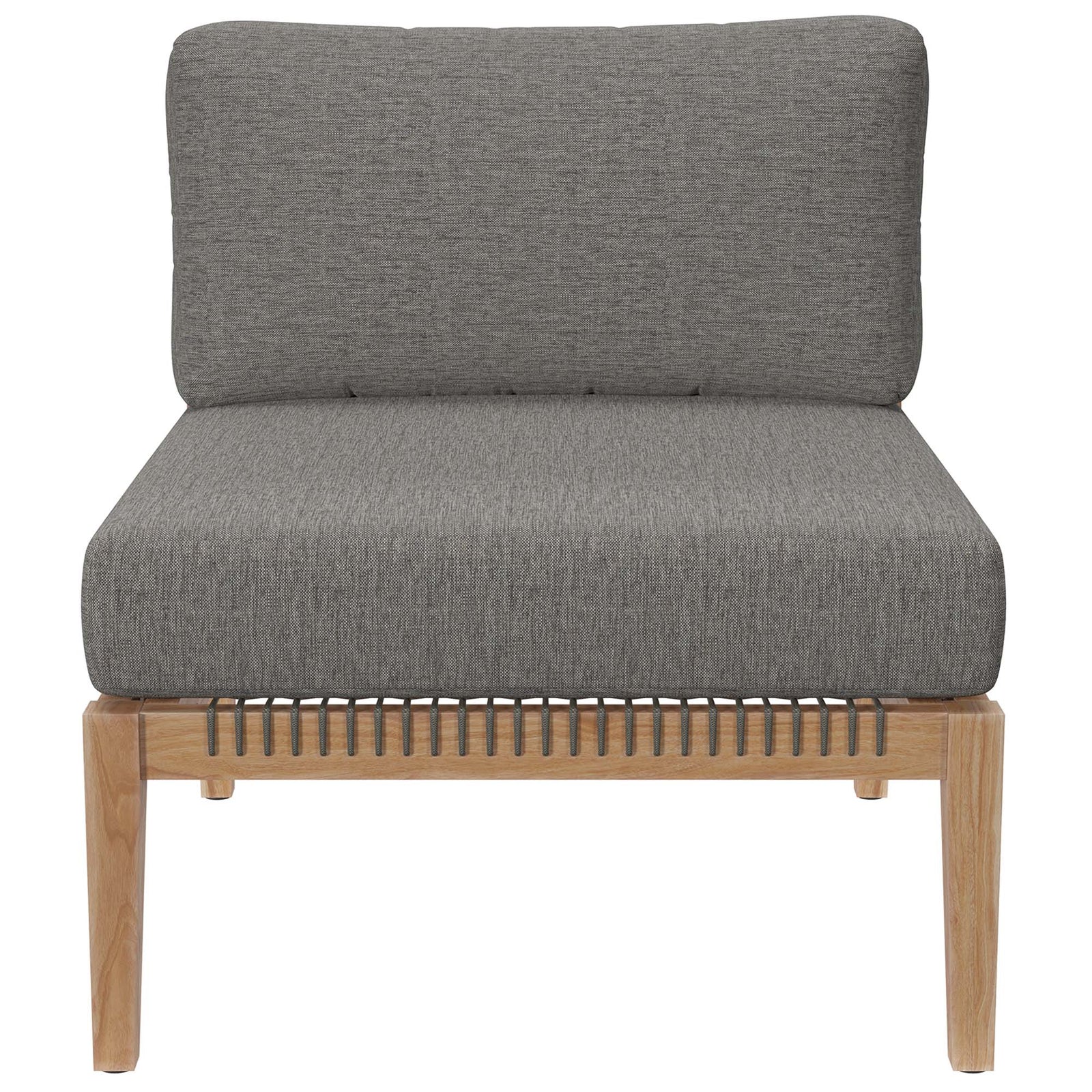 Clearwater 5-Piece Outdoor Patio Teak Wood Sectional Sofa by Modway