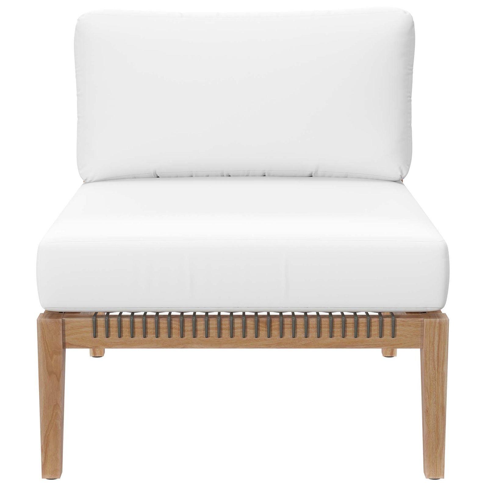Clearwater 5-Piece Outdoor Patio Teak Wood Sectional Sofa by Modway