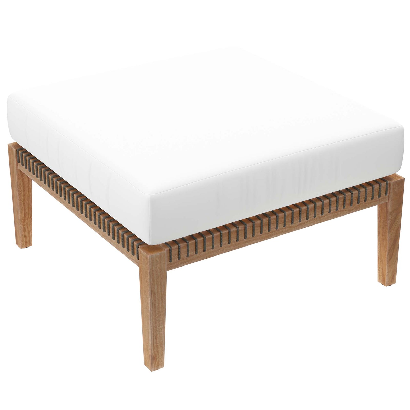 Clearwater 6-Piece Outdoor Patio Teak Wood Sectional Sofa by Modway