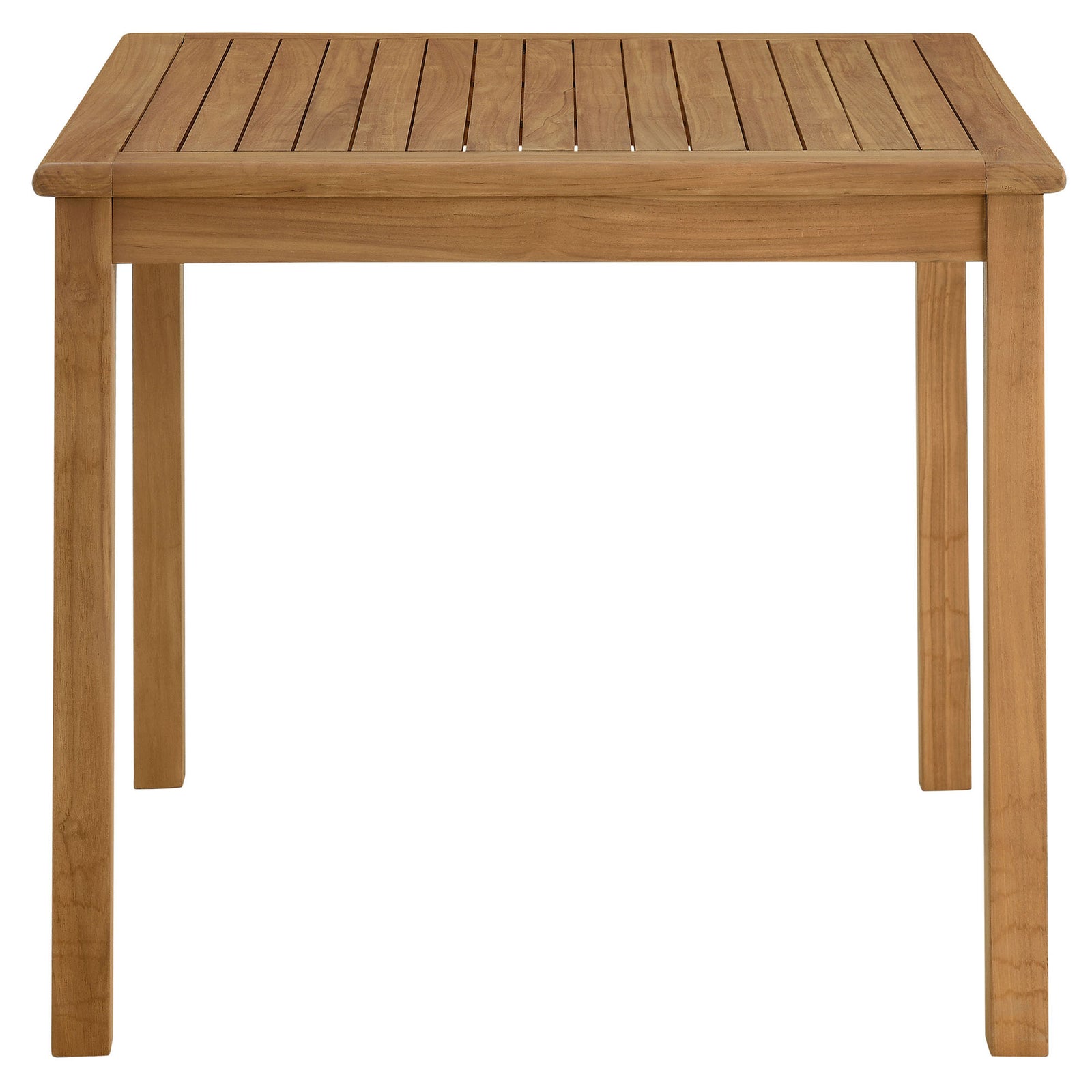 Vienna 5-Piece Outdoor Patio Teak Wood Dining Set with Folding Chairs by Modway