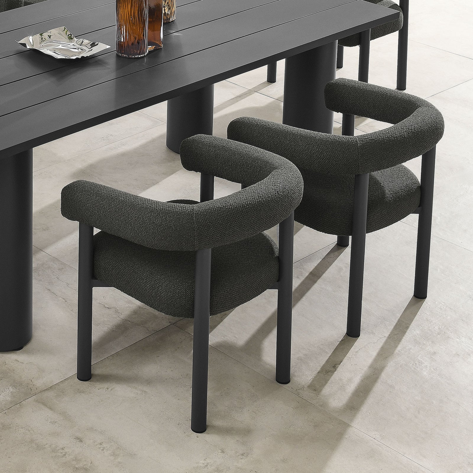 Nautica Outdoor Patio Aluminum Dining Armchairs Set of 2 by Modway