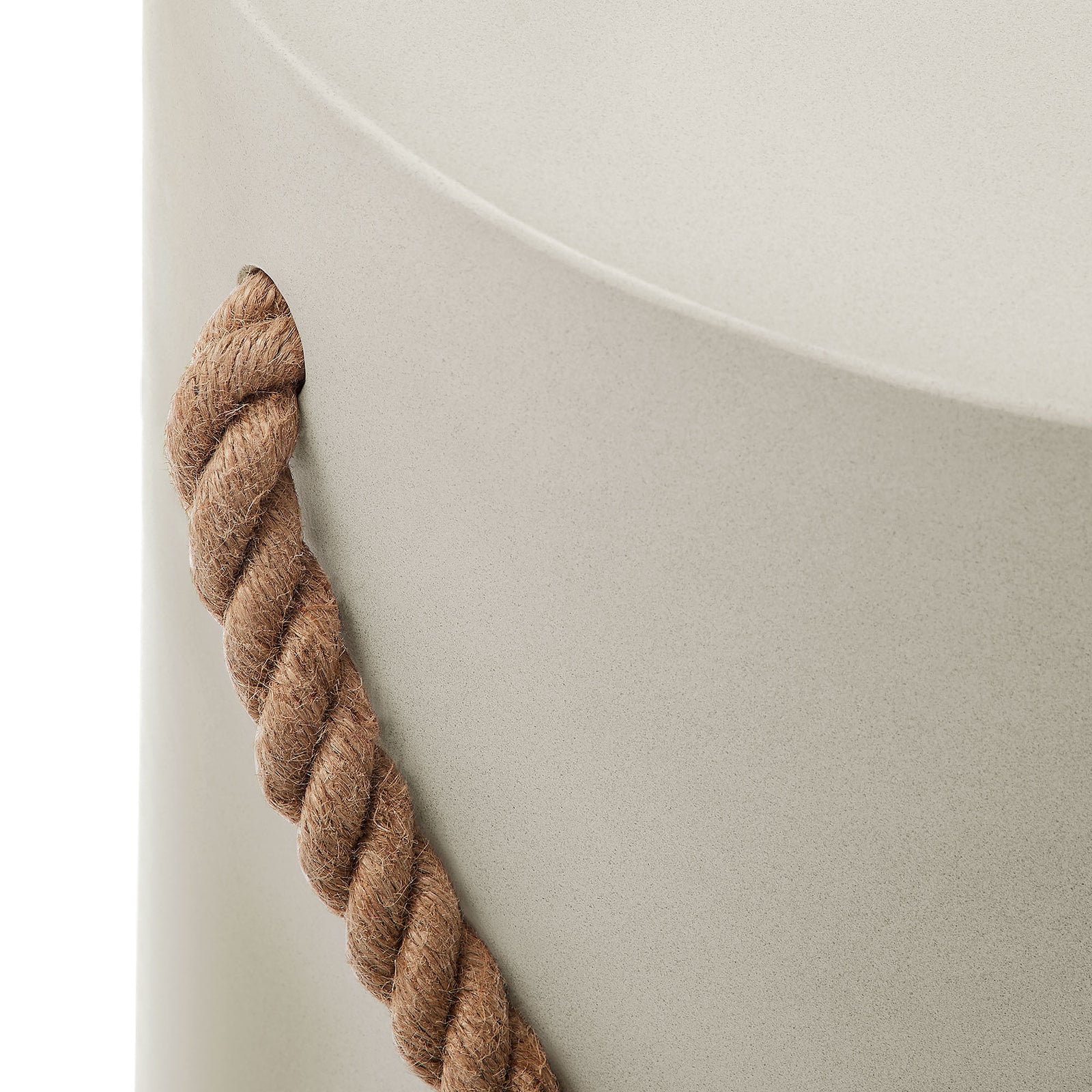 Isera Indoor - Outdoor Patio Rope Concrete Side Table Stool by Modway