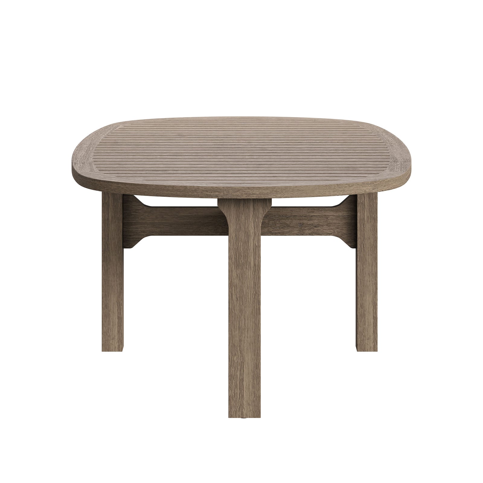 Saratoga Oval Outdoor Patio Teak Wood Coffee Table by Modway