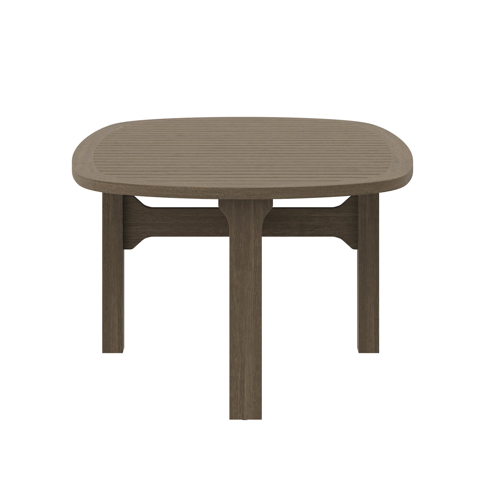 Saratoga Oval Outdoor Patio Teak Wood Coffee Table by Modway