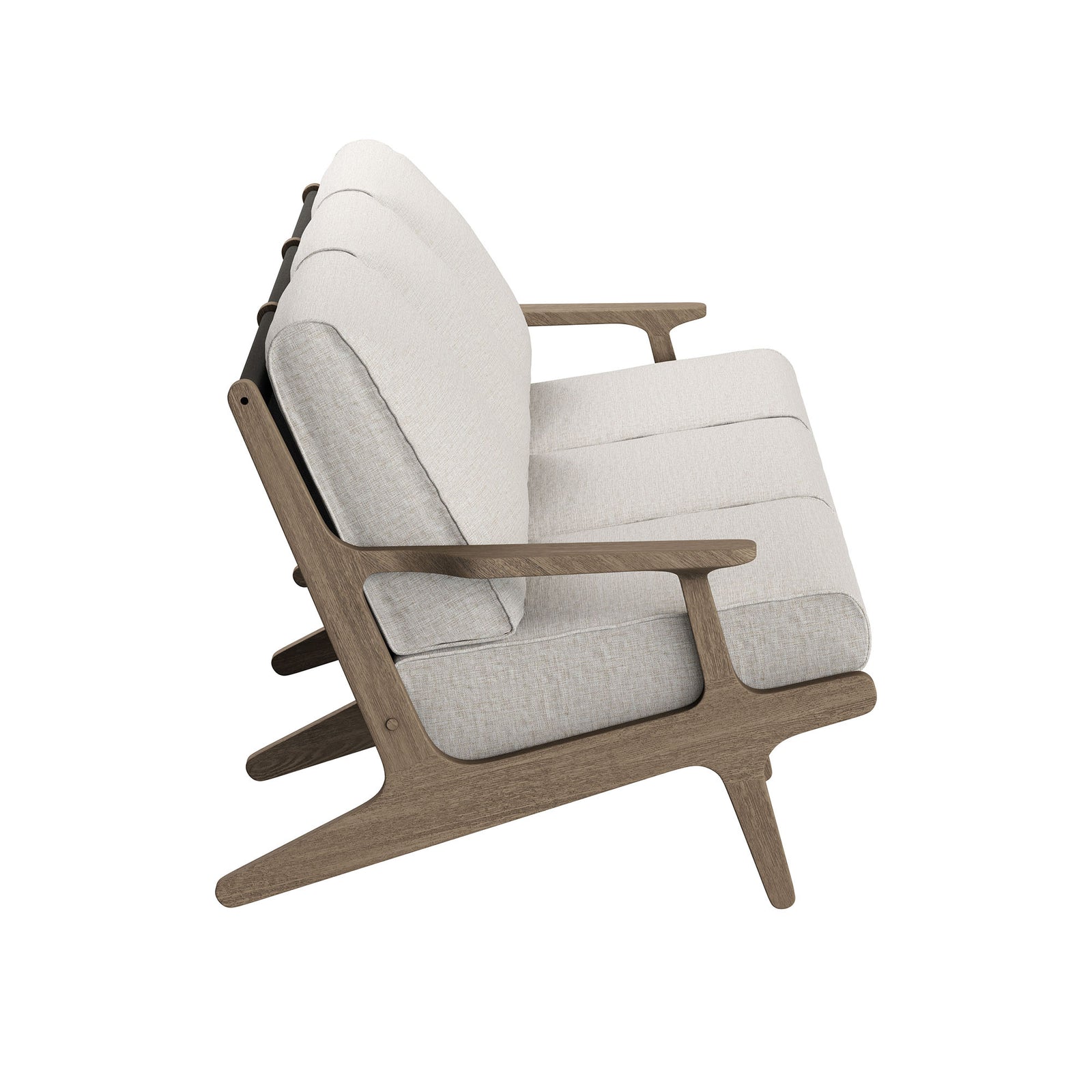 Saratoga Outdoor Patio Teak Sofa by Modway