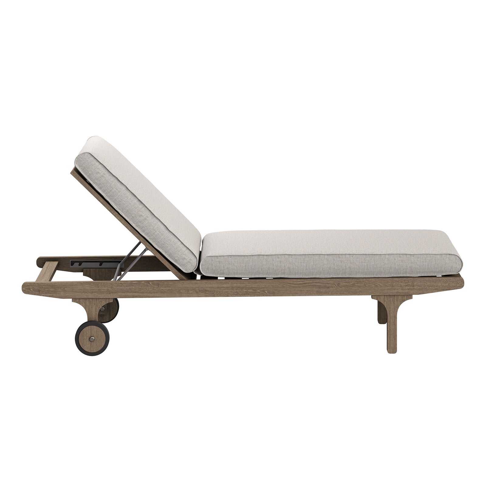 Saratoga Outdoor Patio Teak Chaise Lounge Chair by Modway