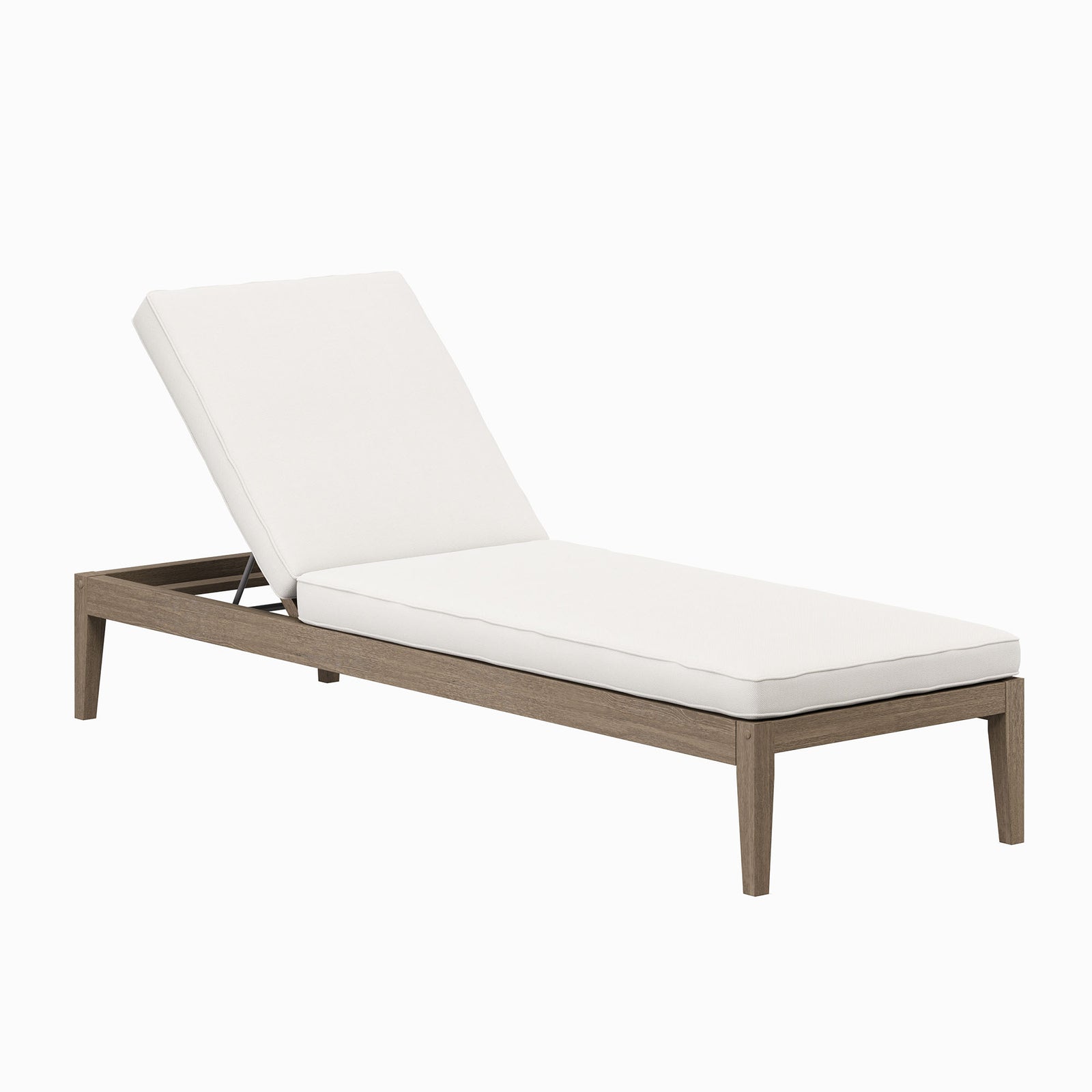 Northlake Outdoor Patio Teak Chaise Lounge by Modway