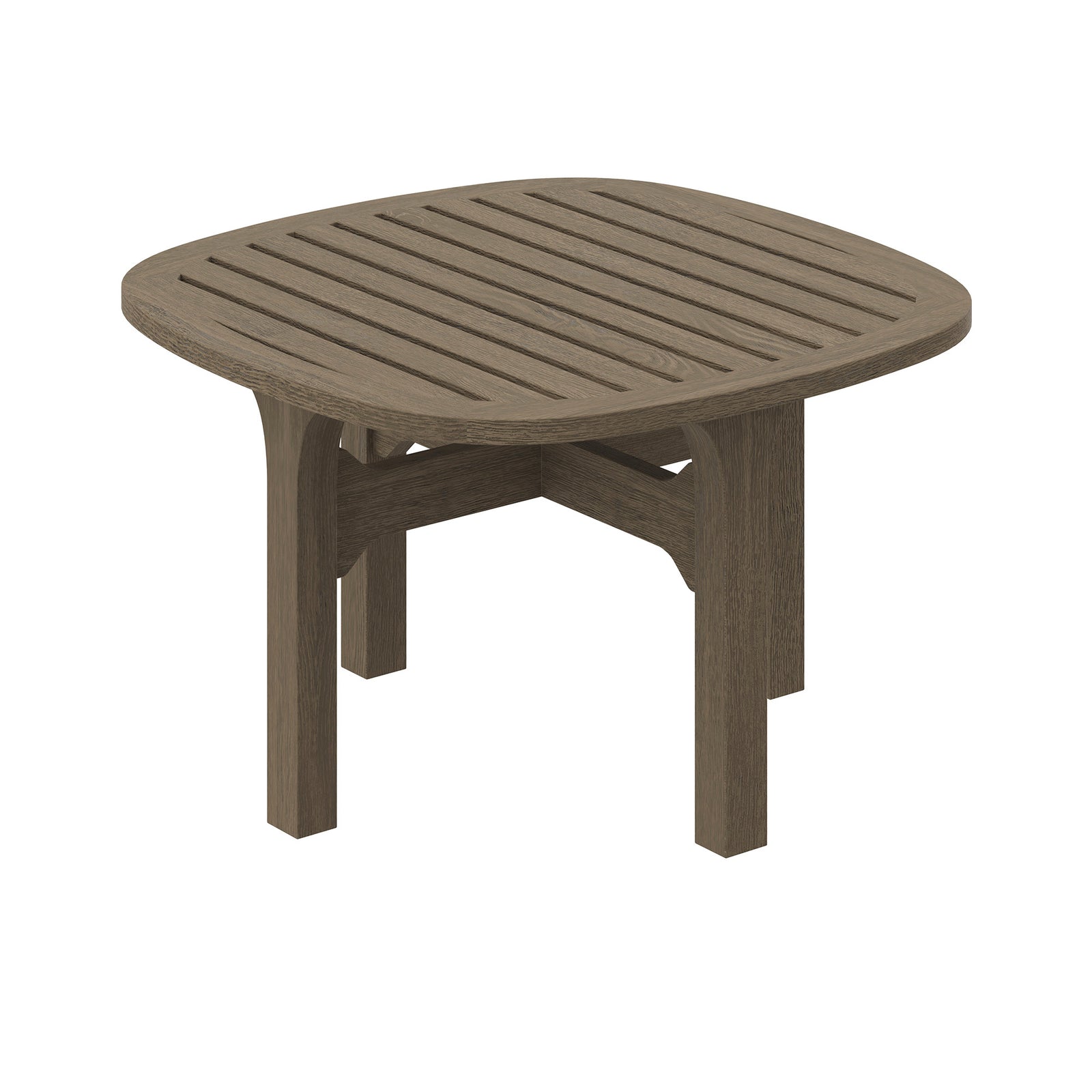 Saratoga Square Outdoor Patio Teak Wood Side Table by Modway