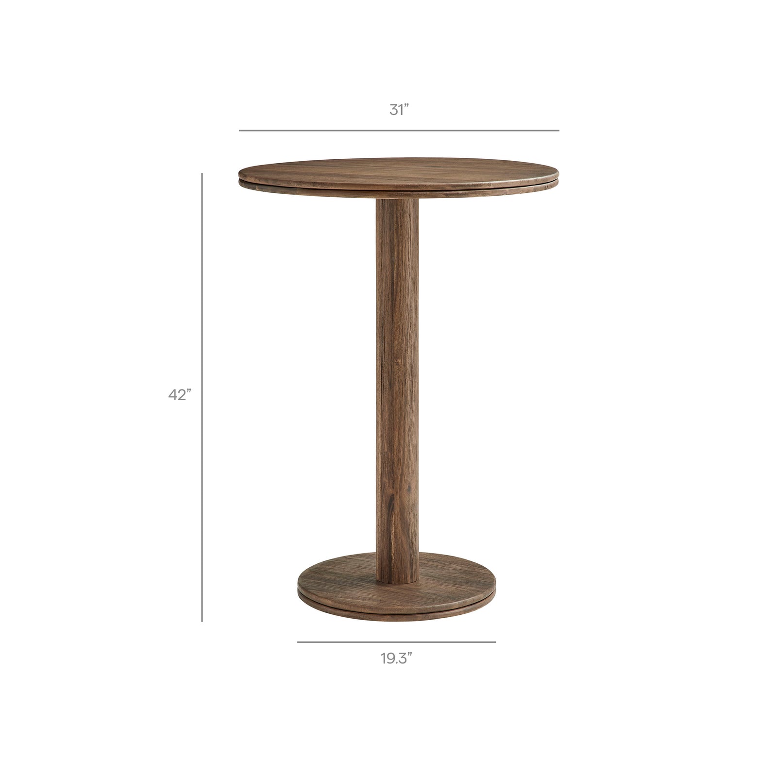 Neo 5-Piece Round Indoor - Outdoor Patio Round Patio Bar Table And Stool Set by Modway