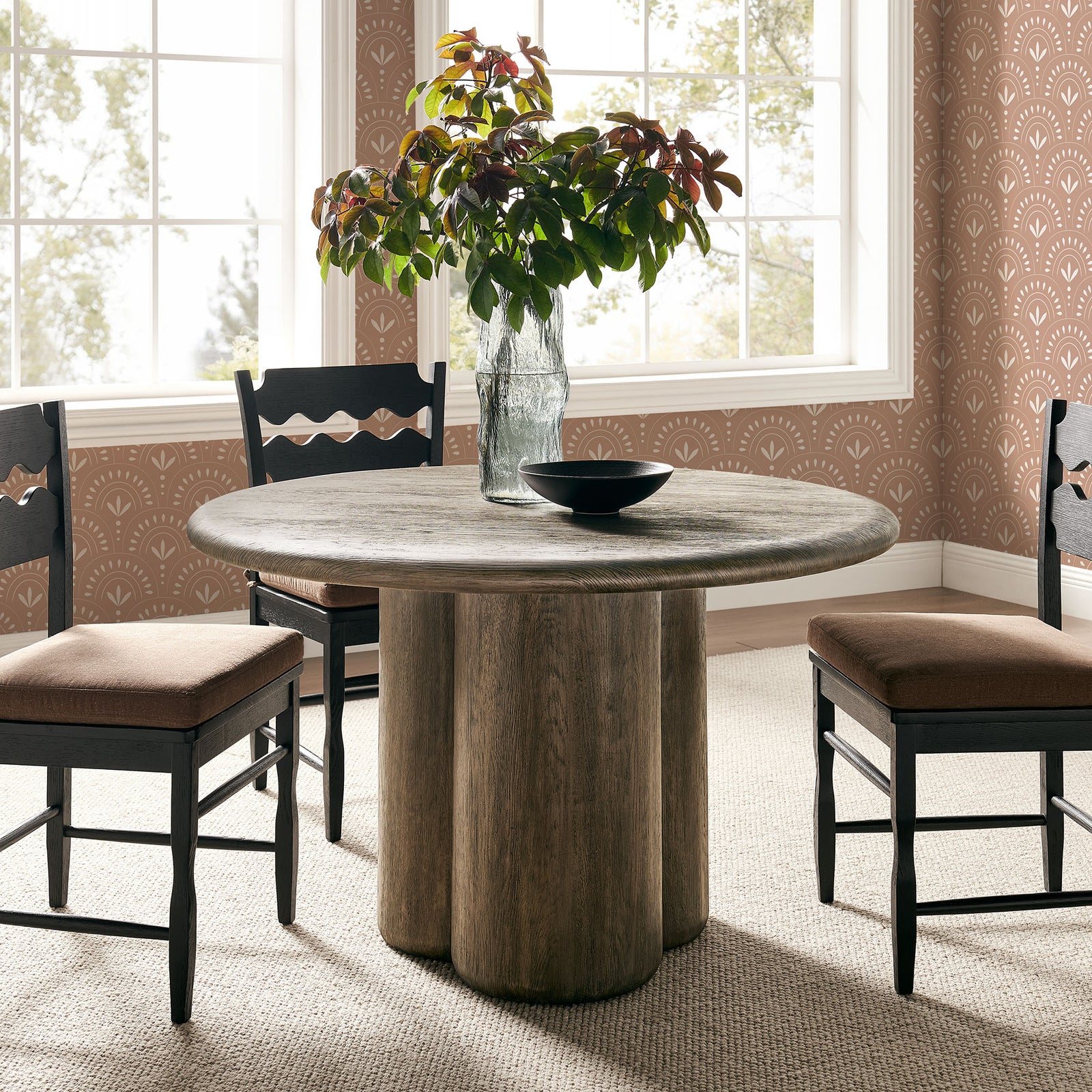 Tori 48 Inch Round Indoor and Outdoor Patio Dining Table by Modway